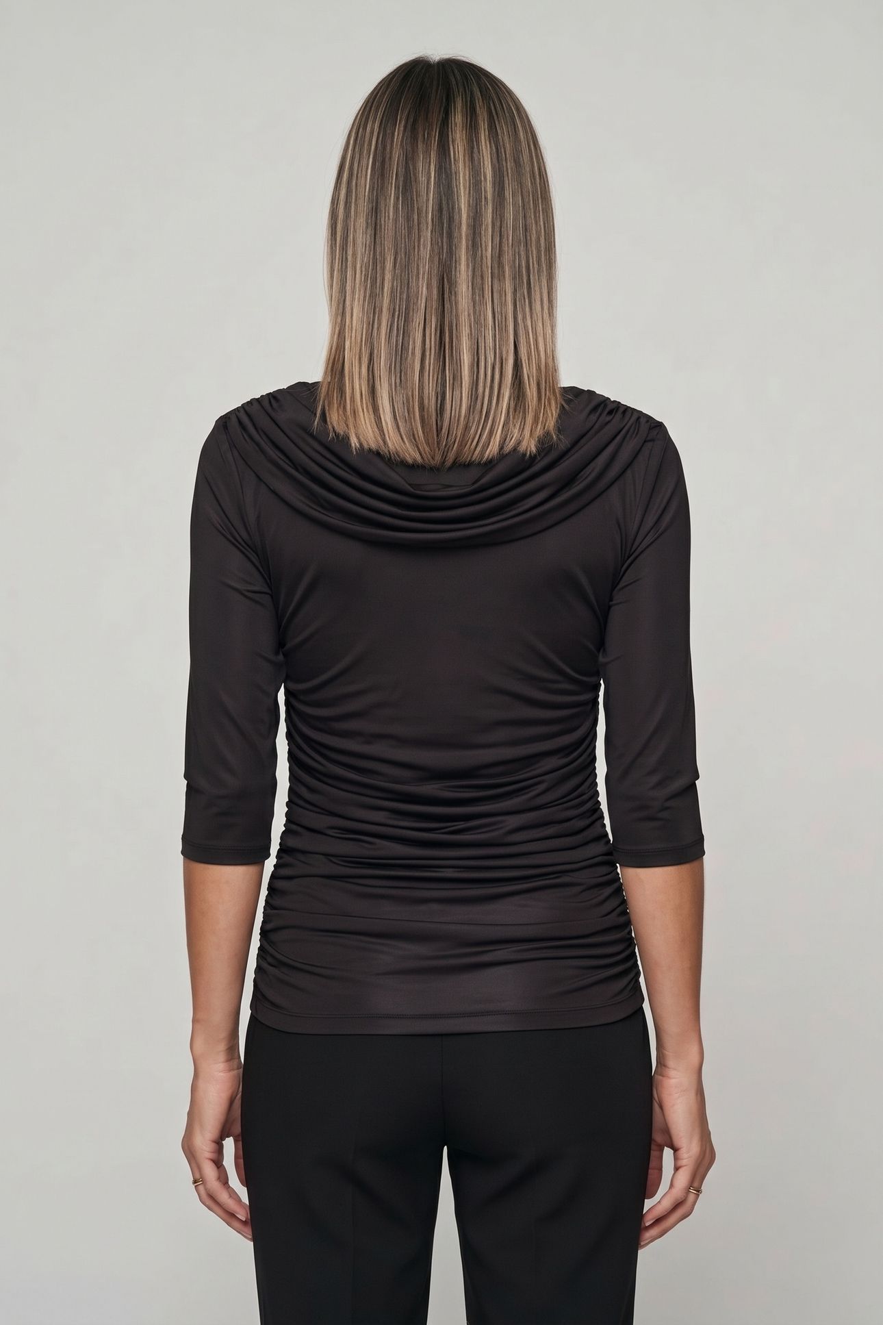 DRAPEY 3/4 LSV T-SHIRT BLACK 2