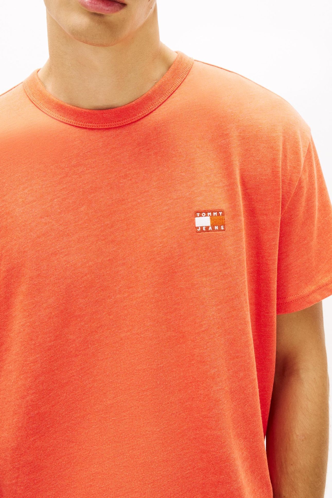 TJM REGULAR BADGE TEE HORIZON HEATHER 5