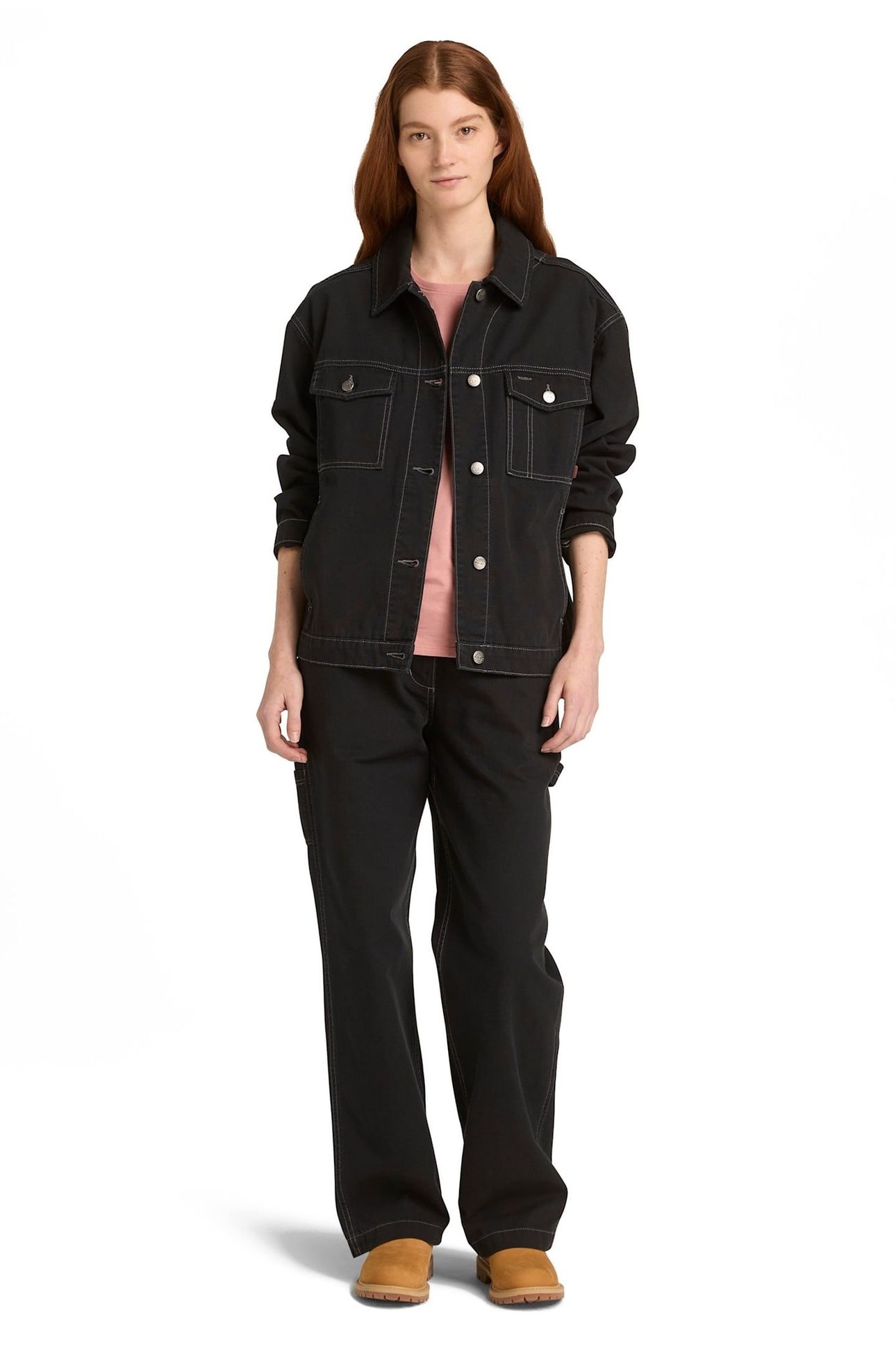 CANVAS TRUCKER JACKET BLACK 1