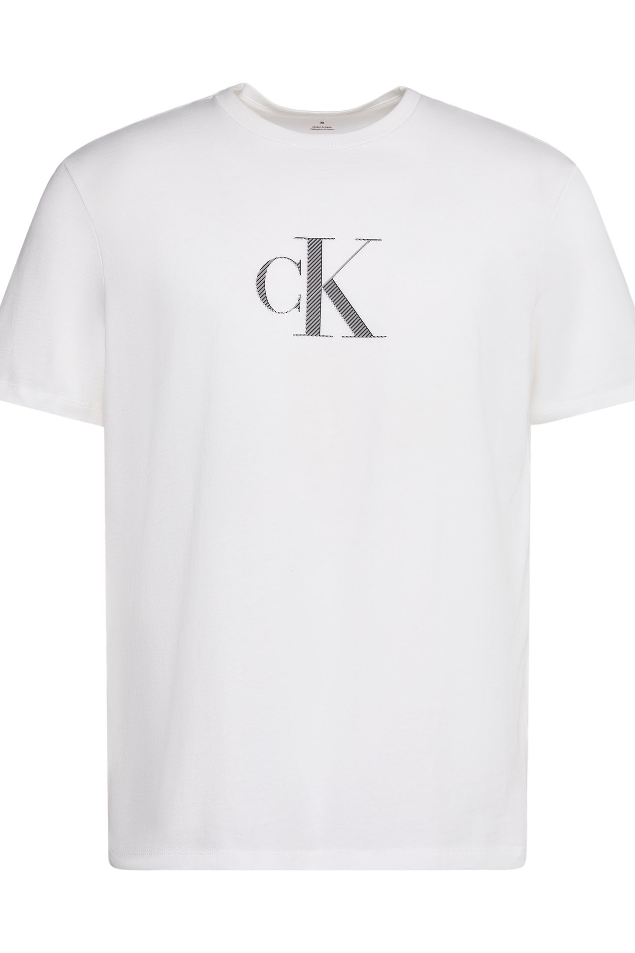 SS 30S DISTRESSED MONO TEE BRIGHT WHITE 5