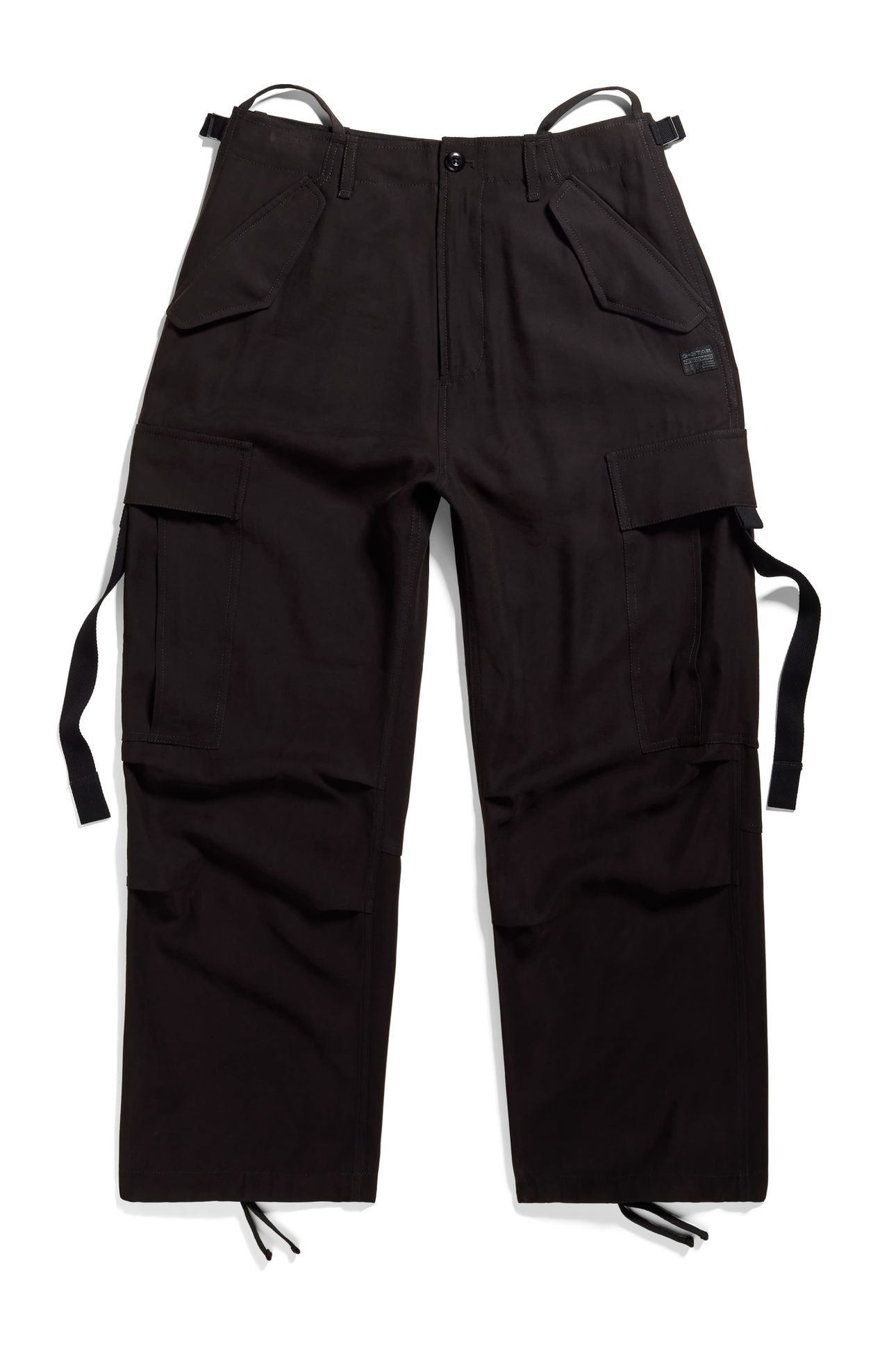 CARGO CROPPED DRAWCORD PANT BLACK 3