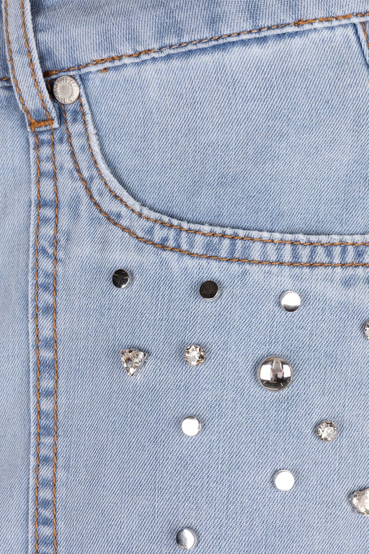 SKIRT MAXI EMBELLISHED JEANS BLUE 6