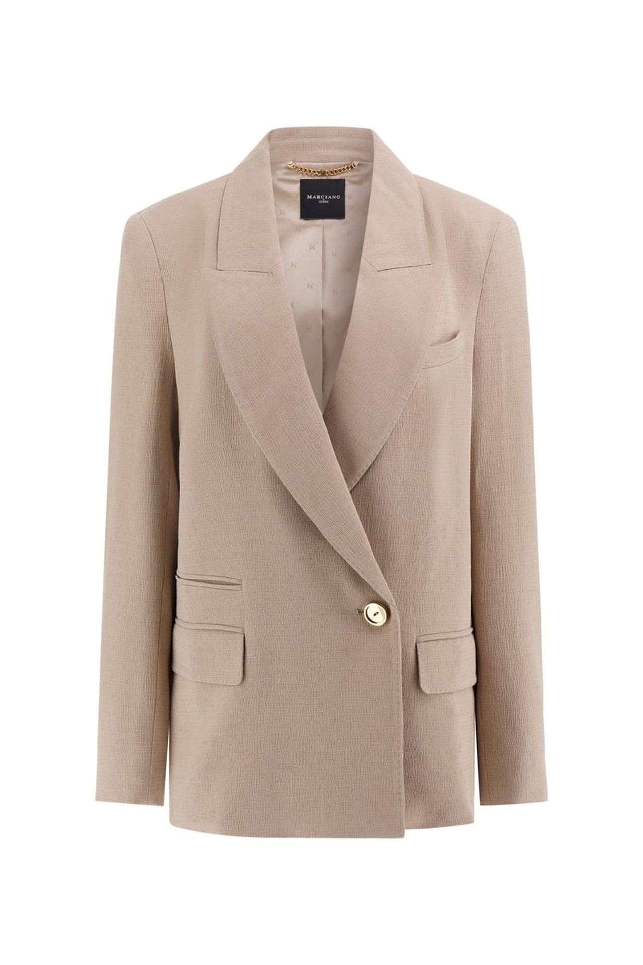 ARIANA DOUBLE BREAST VELVET TAUPE 4