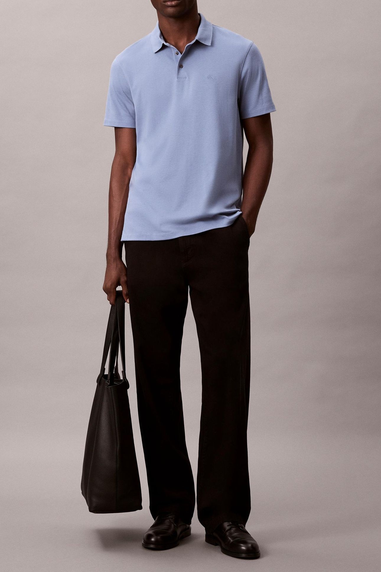 SS SUPIMA CHEST EMB TEE DUSTY SAILOR BLUE 2