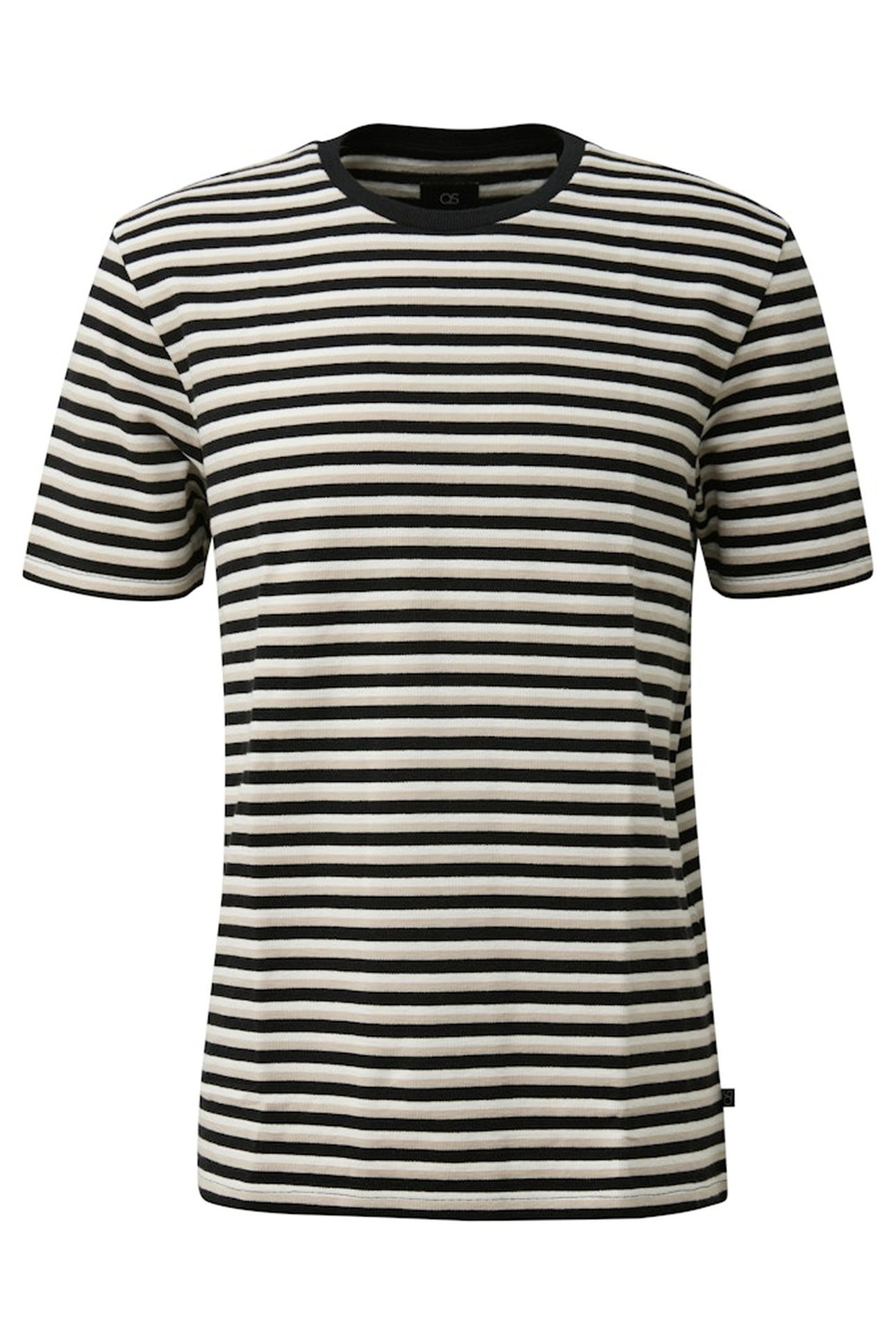 S.OLIVER-QS T-SHIRTS GREY/BLACK 7