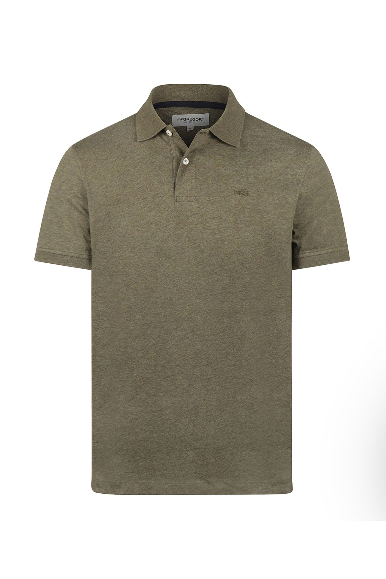 MELANGE JERSEY POLO LIGHT OLIVE 3