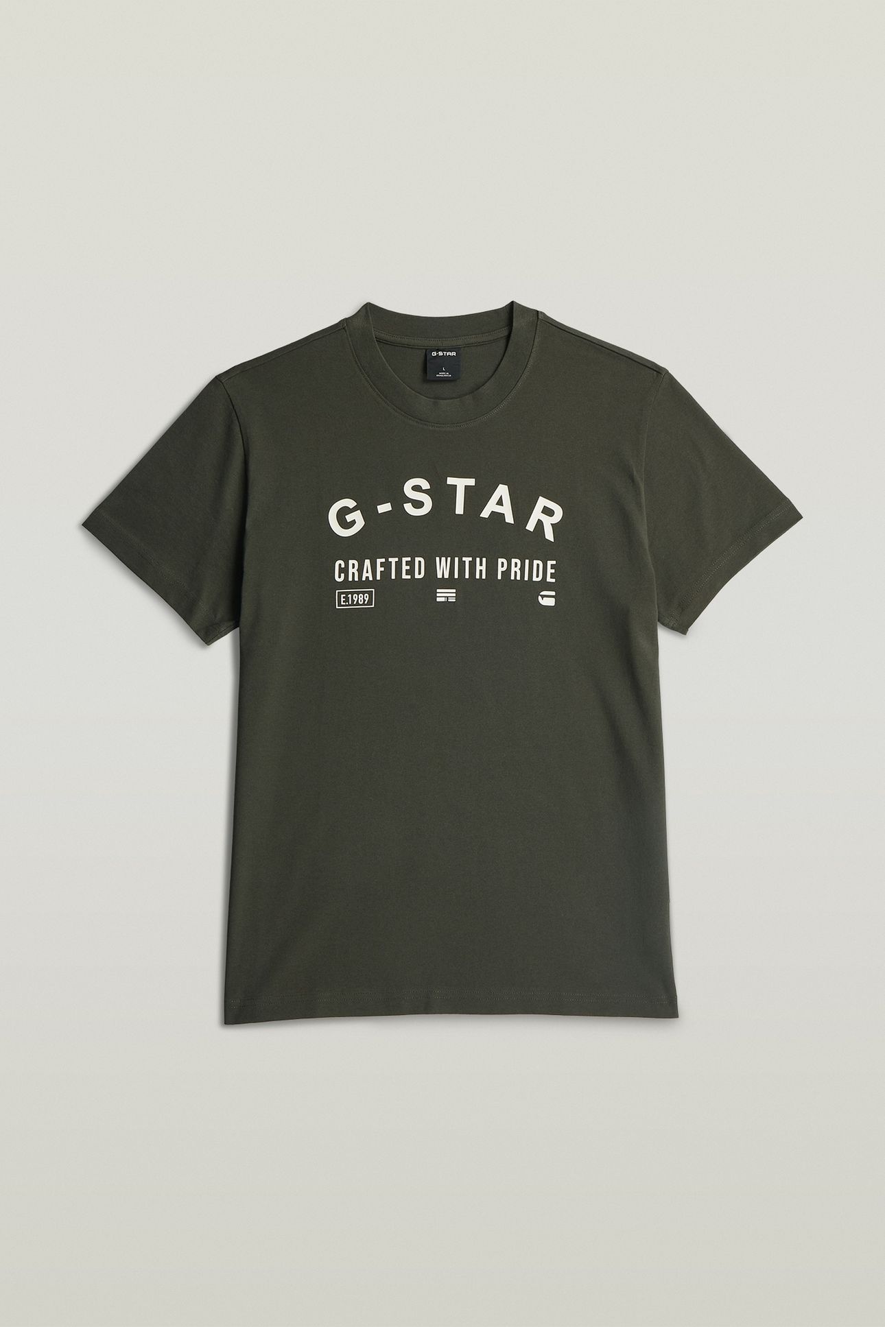 CHEST LOGO R T S\S GREY 3