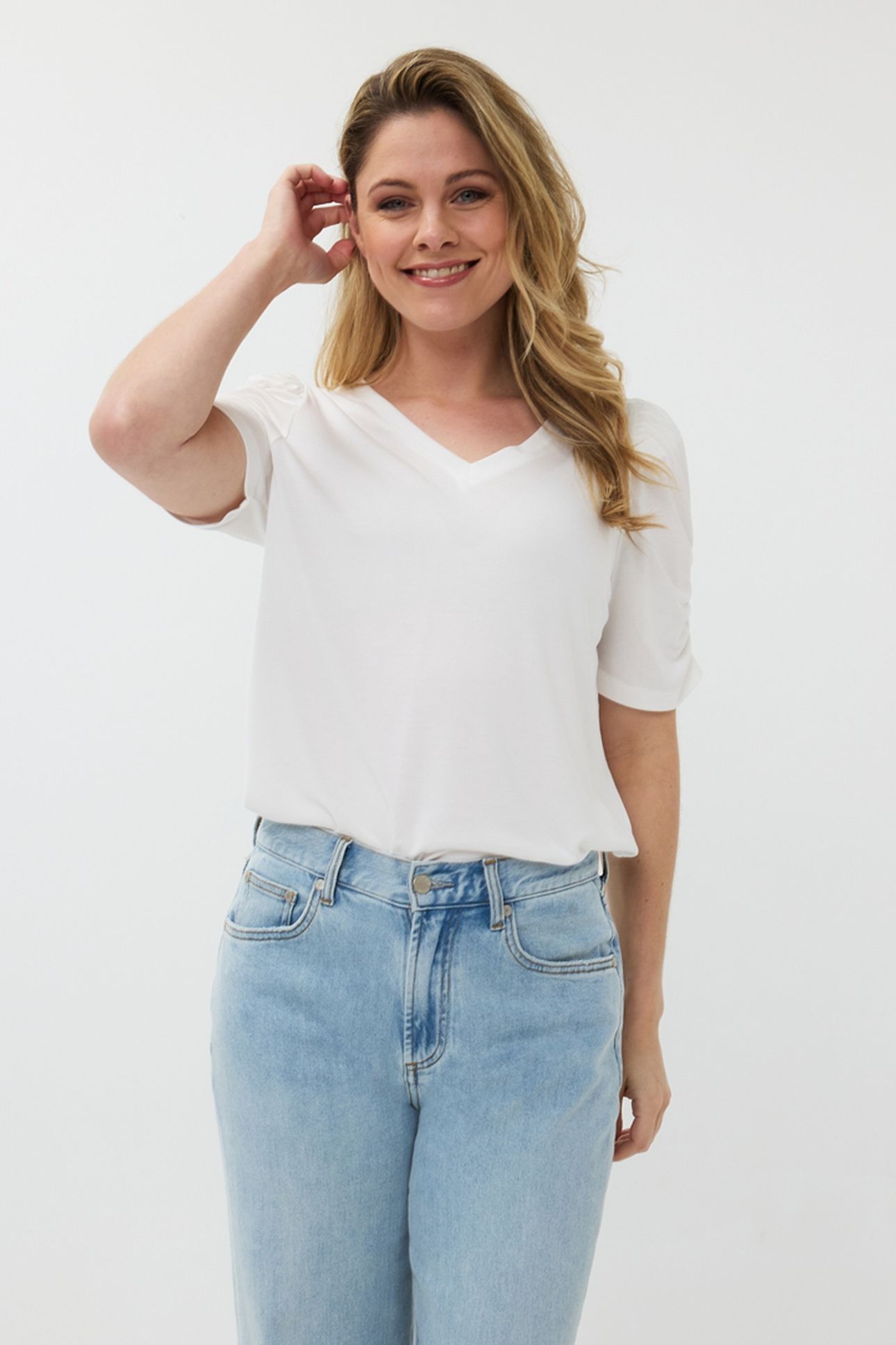 T-SHIRT PUFF SLVE MODAL OFF WHITE 2