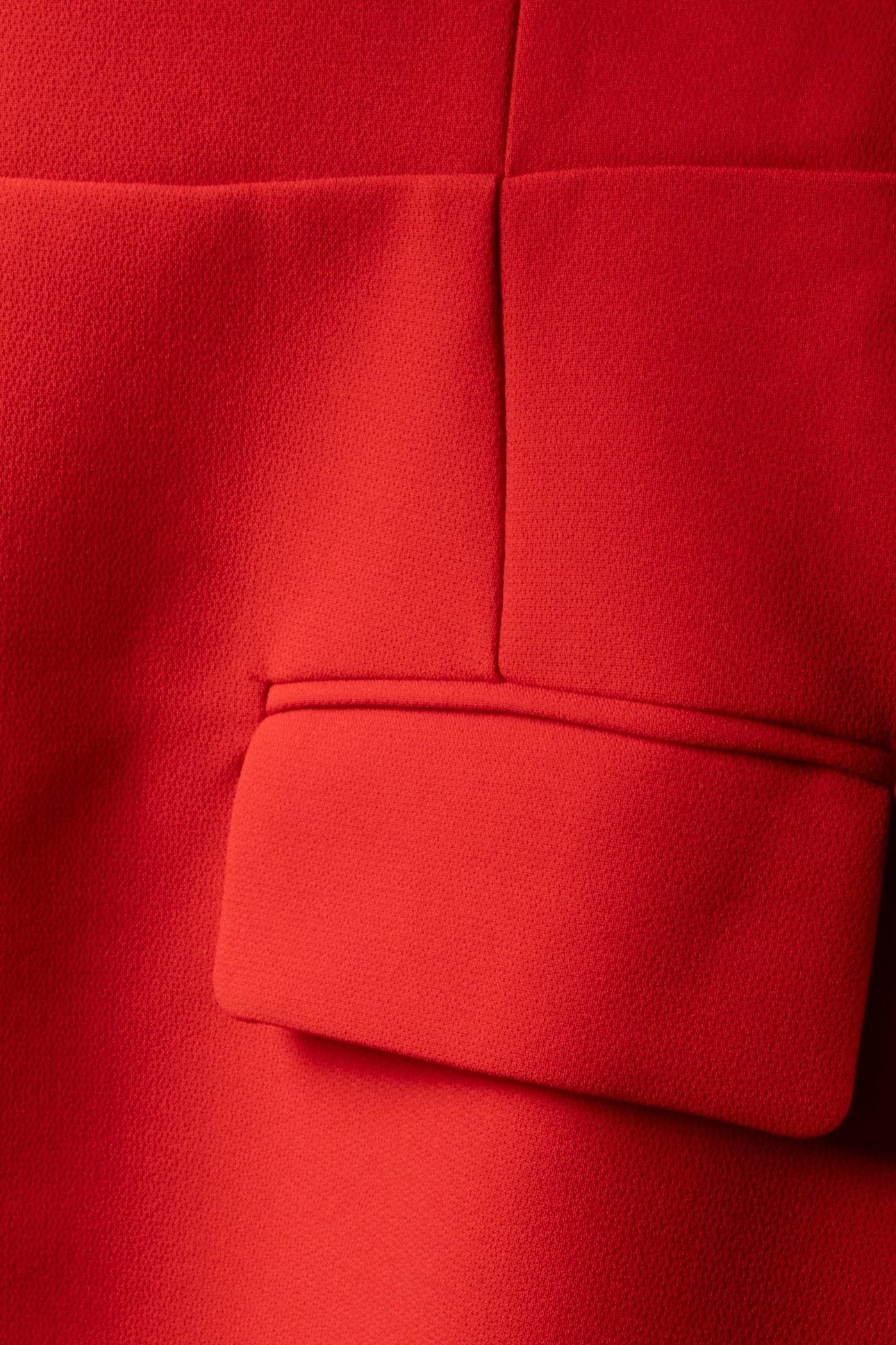 STRAPLESS DRESS RED 7