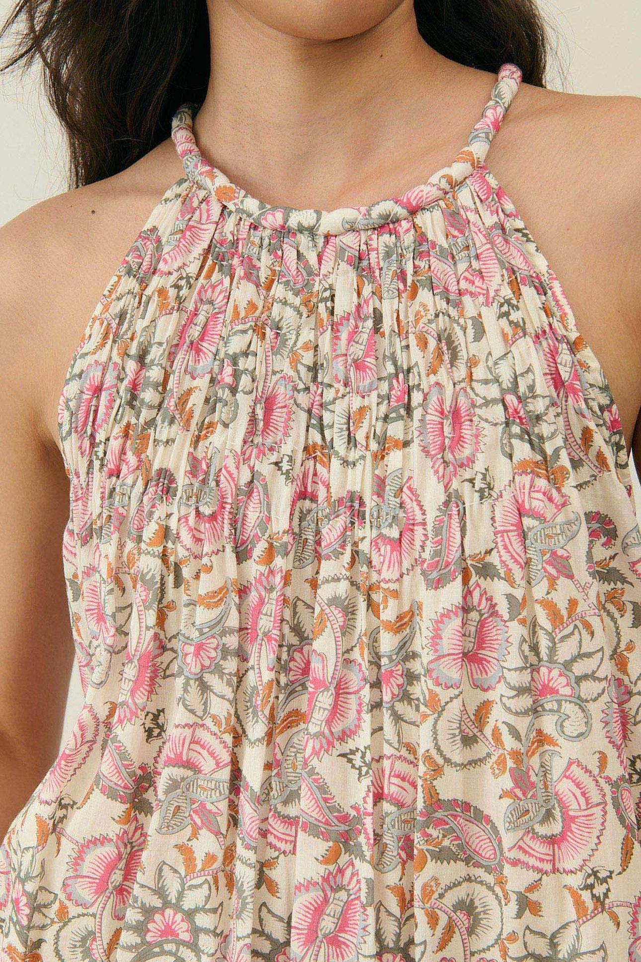 DRESS MARJORIE CREAM DOLCE FLOWERS 5