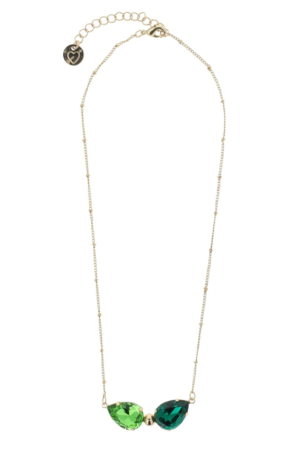 CLASSIC DROP NECKLACE GREEN GREEN 1