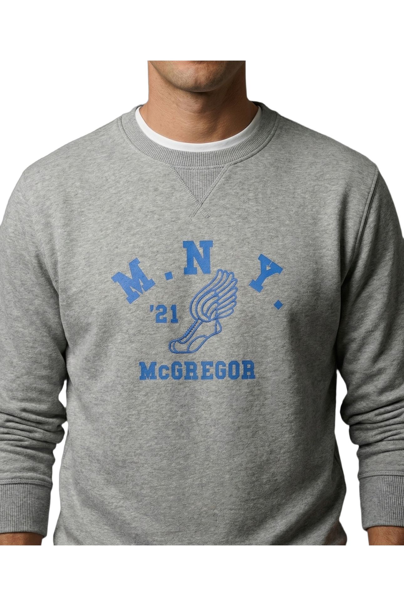 GRAPHIC CREW MEDIUM GREY MELANGE 5