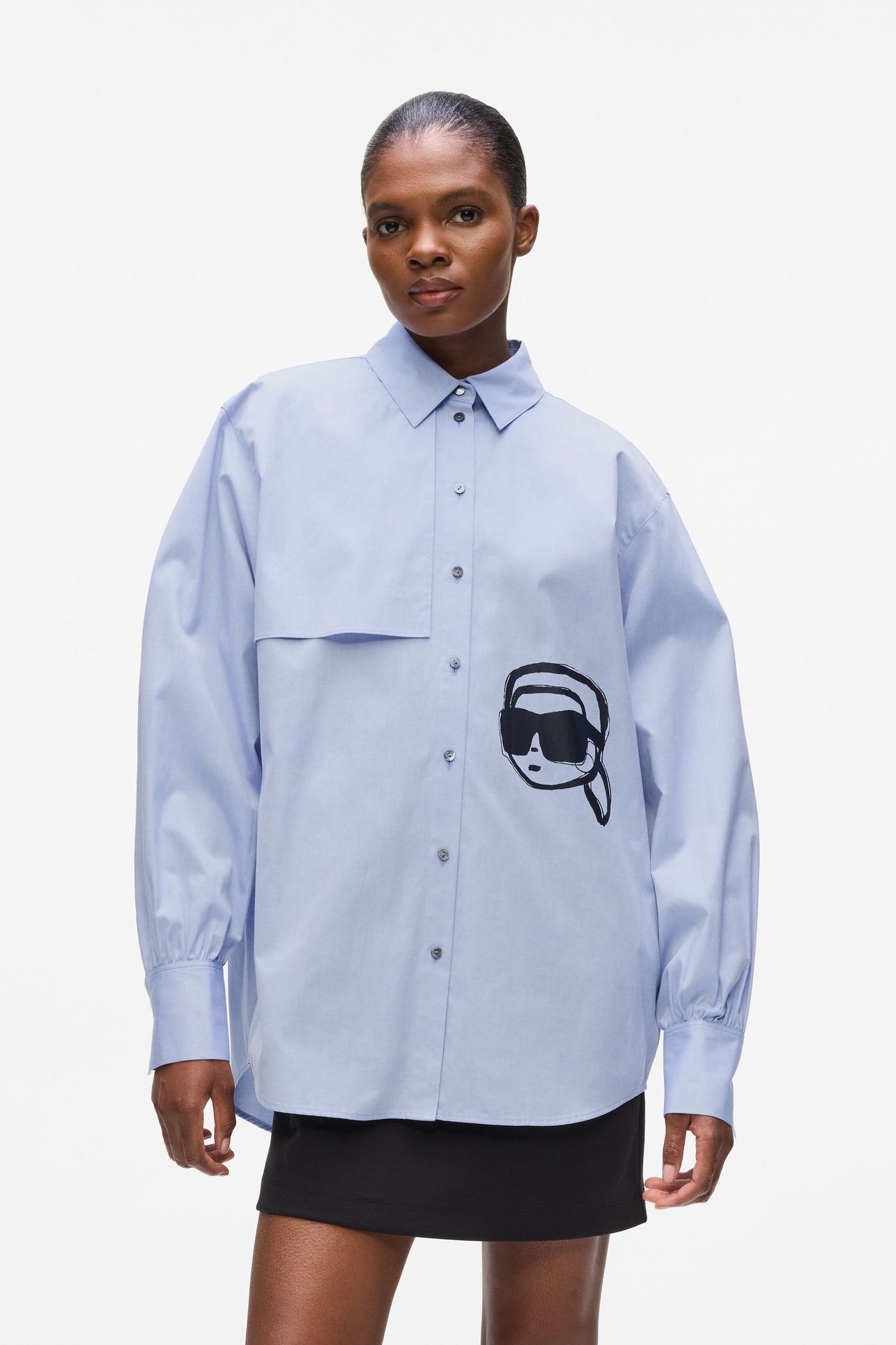 IKON KARL PRINT SHIRT KENTUCKY BLUE 1
