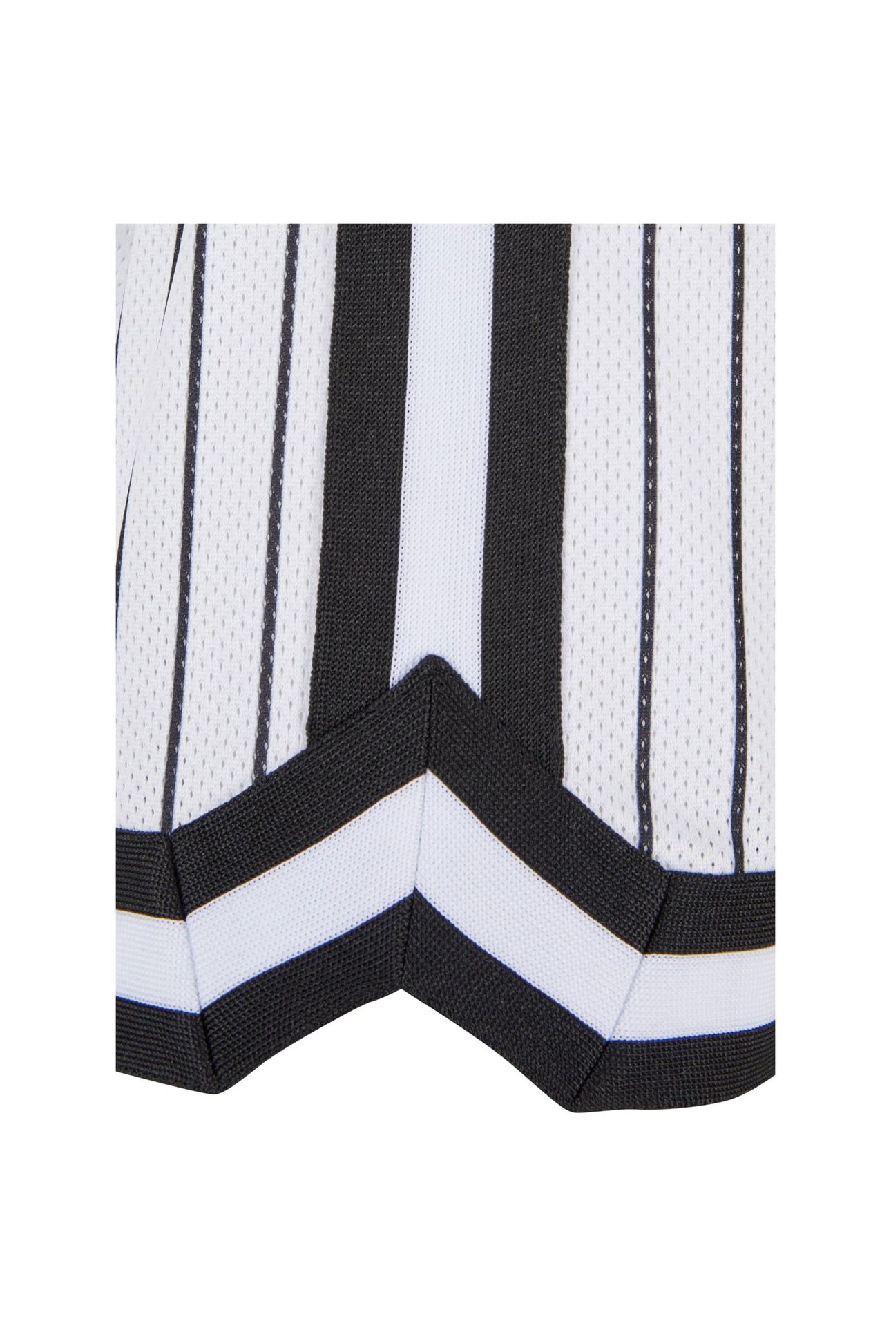 OVERSIZED STRIPED MESH TEE WHITE/BLACK 5
