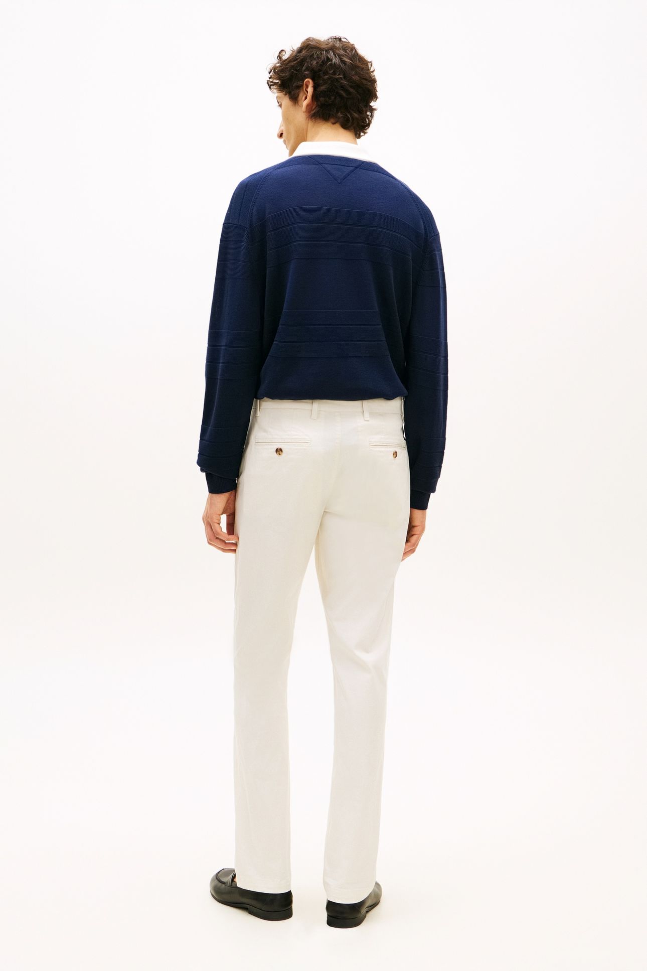 DENTON PRINTED STRUCTURED CHINO IVORY PETAL 3