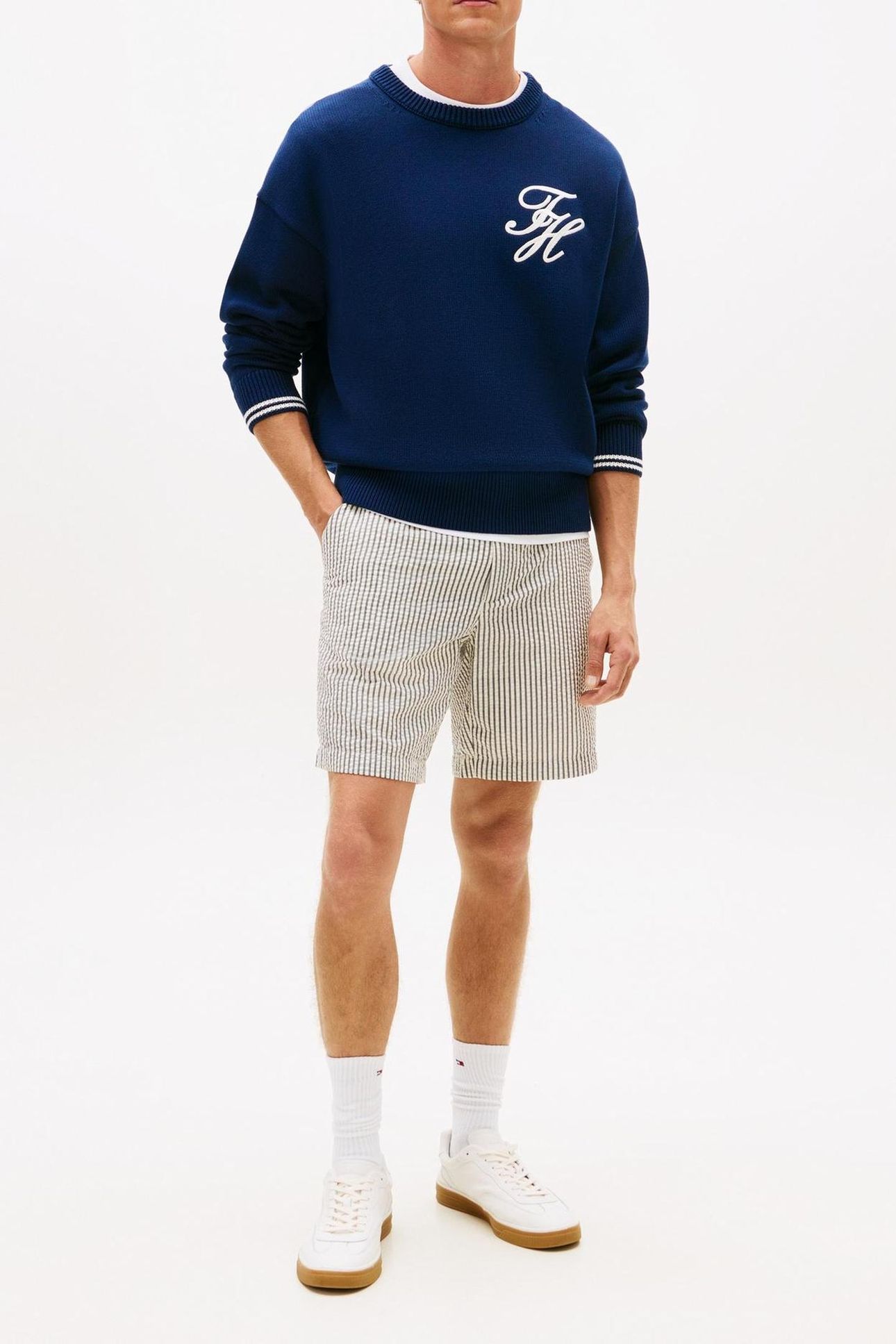 DOVER 8 INC SEERSUCK SHORTS DESERT SKY/ECRU 2