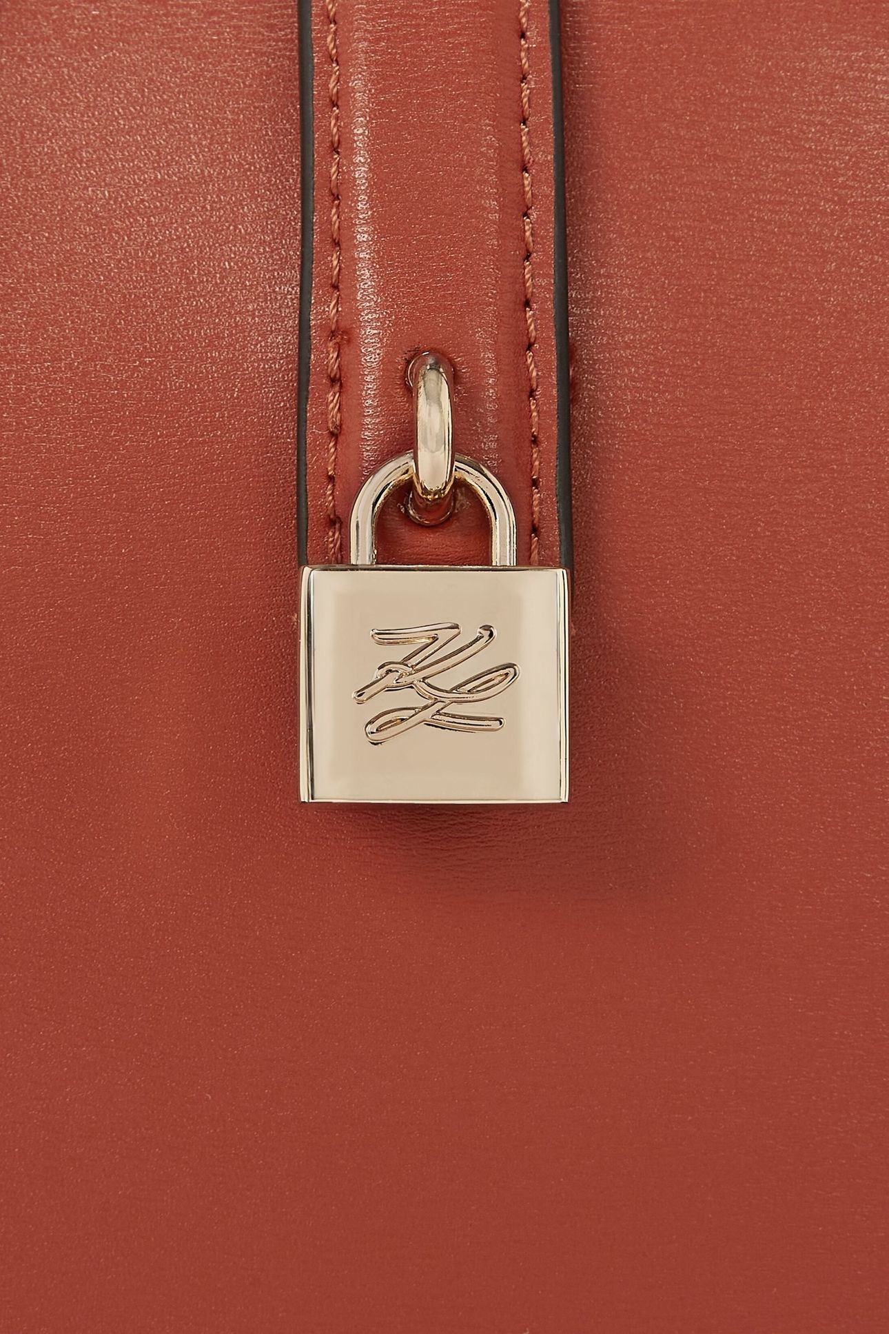 K/AUTOGRAPH PADLOCK MINI TOTE RED BRICK 5