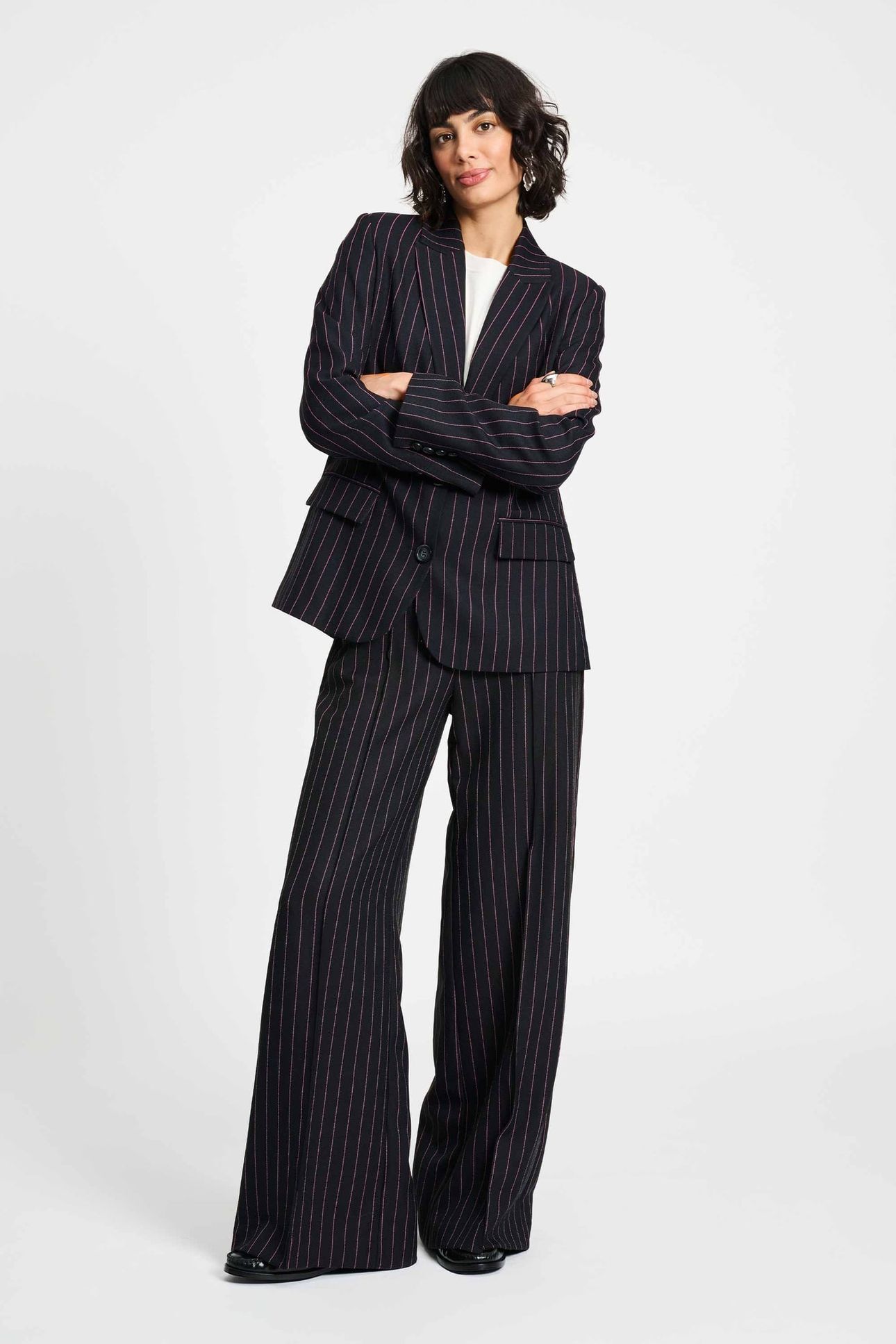 BLAZER - NOIR STRIPED 2