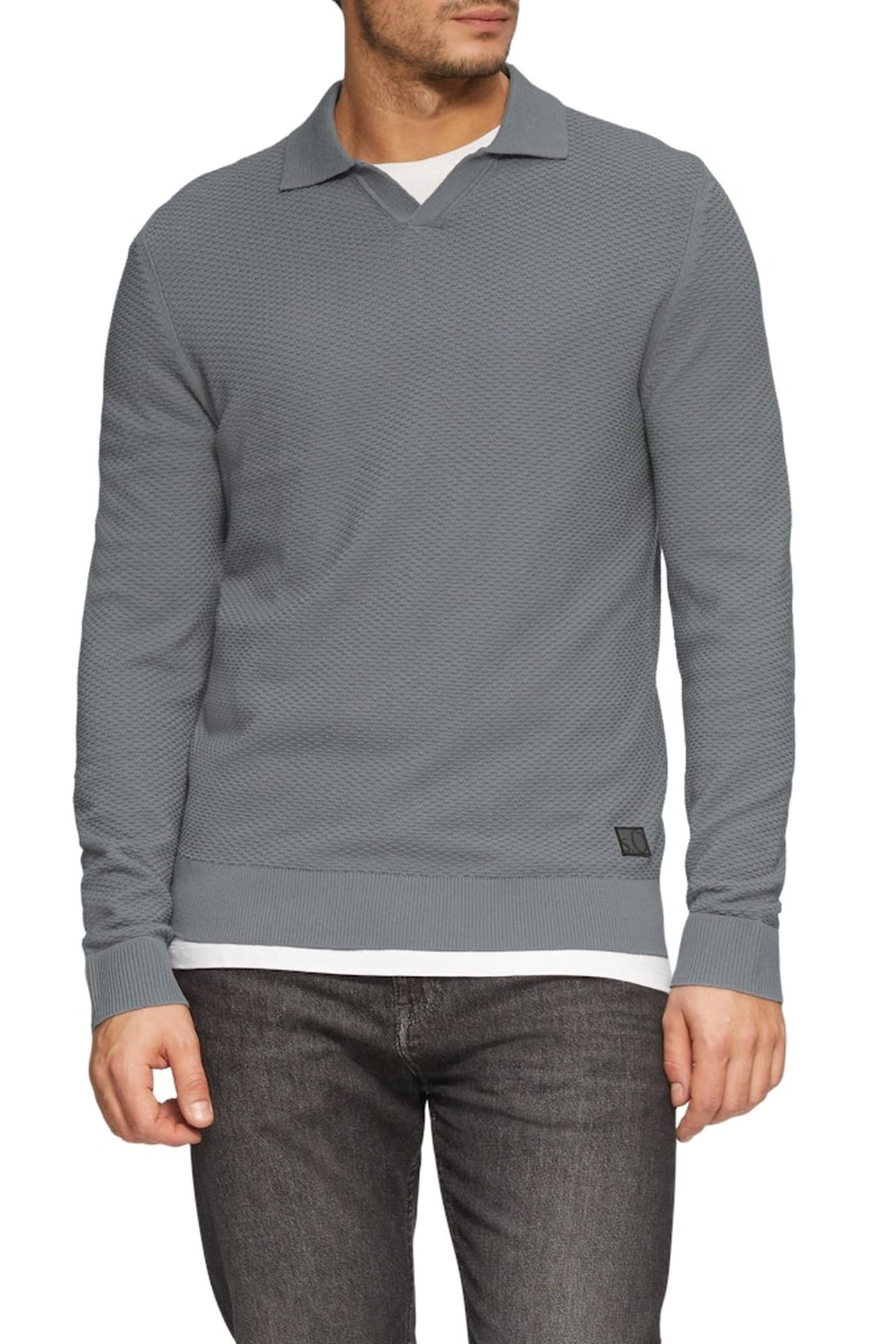 S.OLIVER PULLOVER GREY/BLACK 1