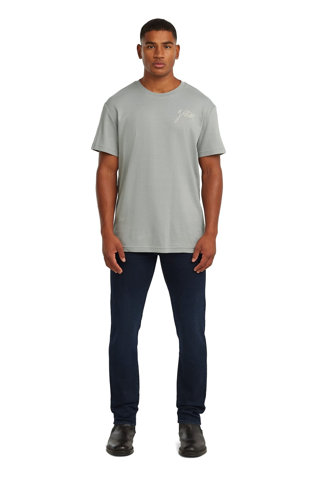 3301 SLIM WORN IN POLAR BLUE 1
