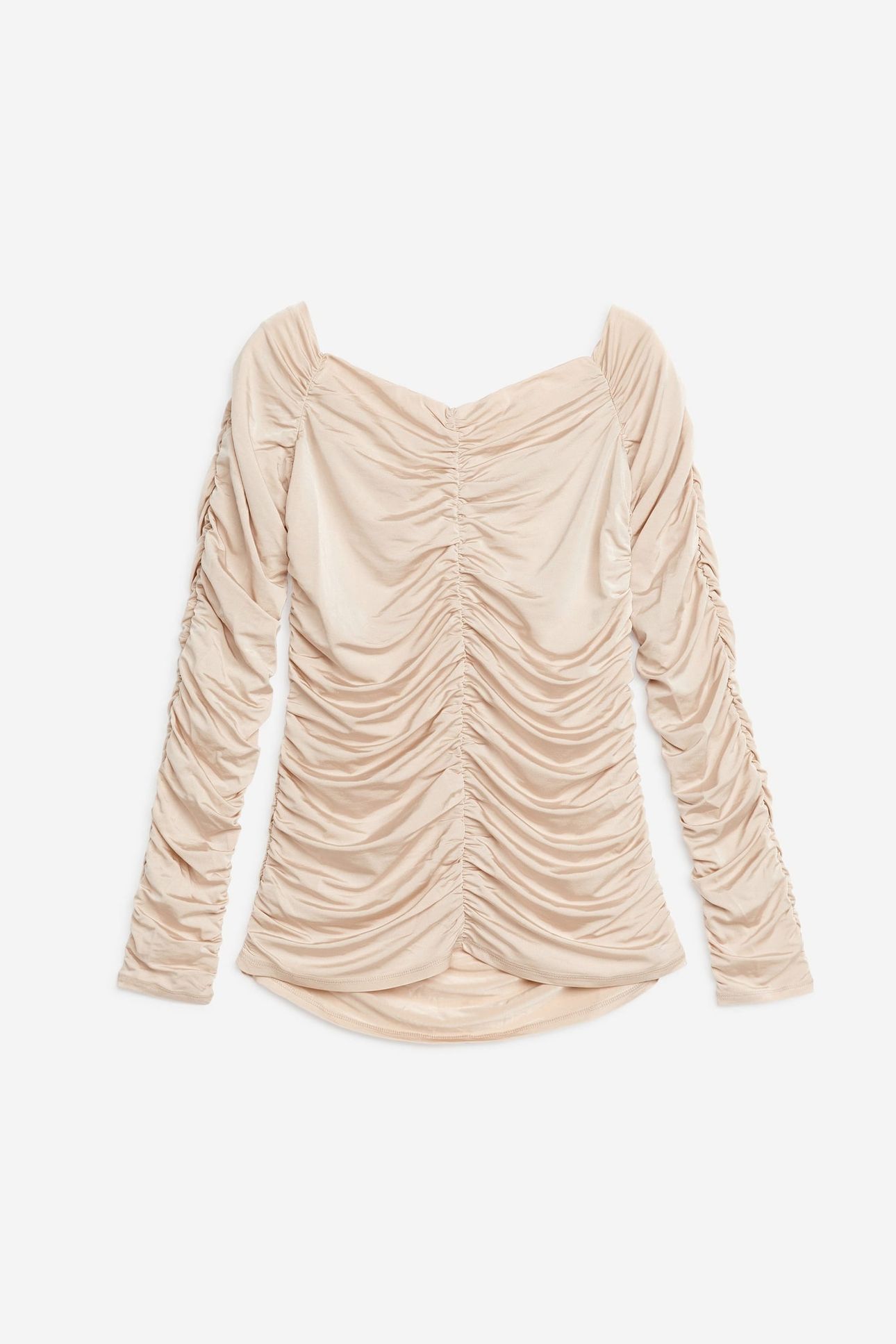 NILA OFF SHOULDER TOP BEIGE 1