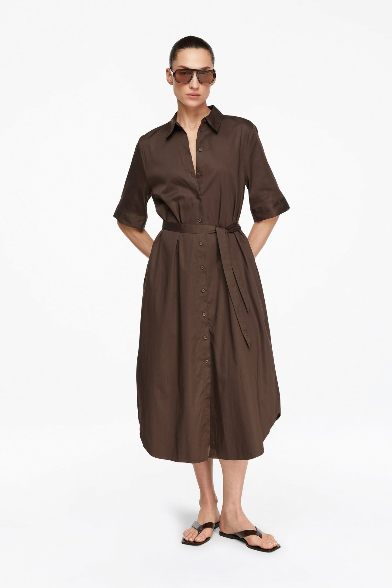 COMMA DRESSES BROWN 4