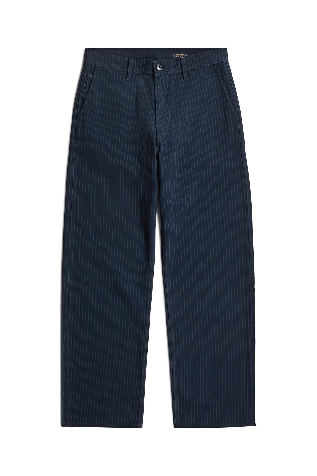MODSON STRAIGHT CHINO INK BLUE LASERED PINSTRIPE 5