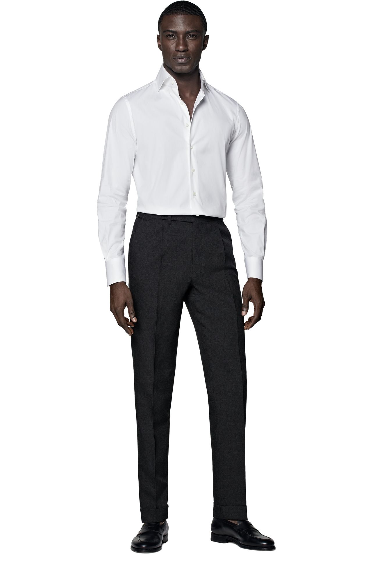 LUXURY STRETCH FORMAL SHIRTS WHITE 6