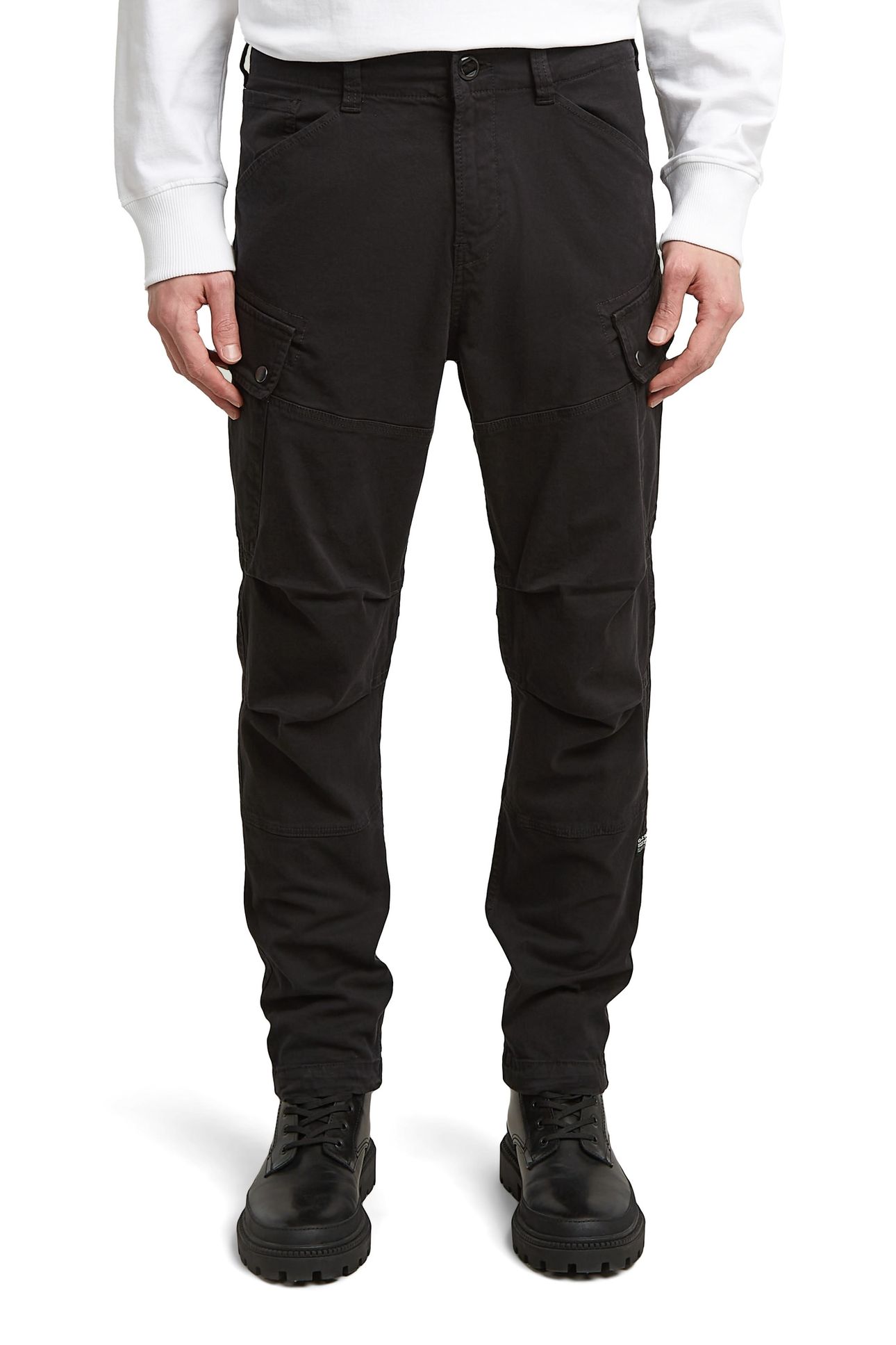 ROXIC STRAIGHT TAPERED CARGO PANT BLACK 3