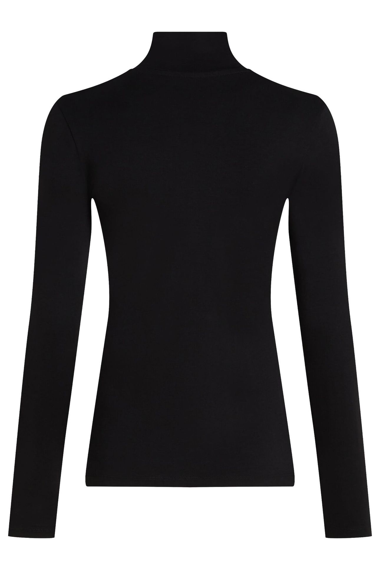 K LOGO MOCK NECK LS T-SHIRT BLACK 2