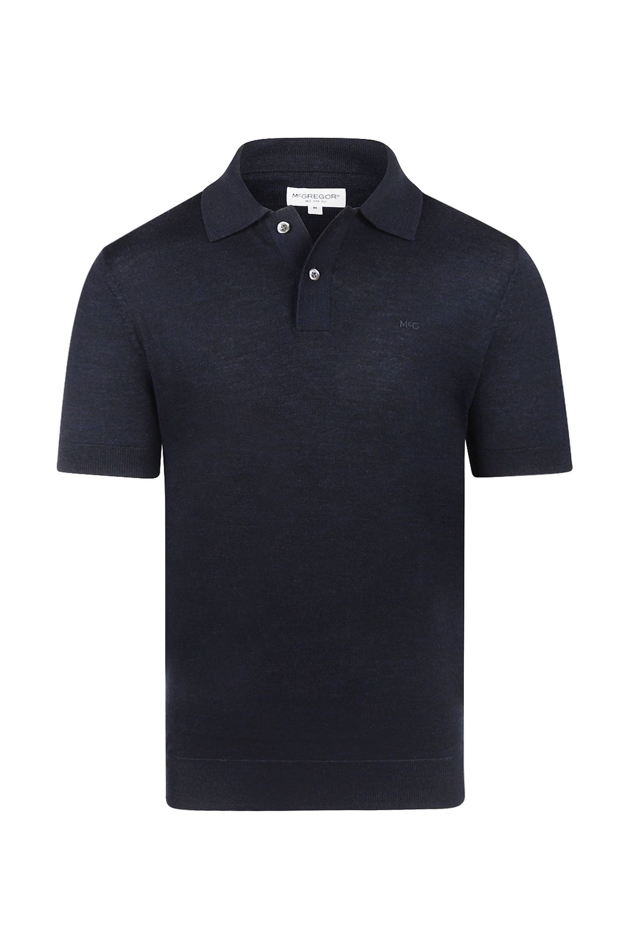 FINE MERINO POLO S/S NAVY 1