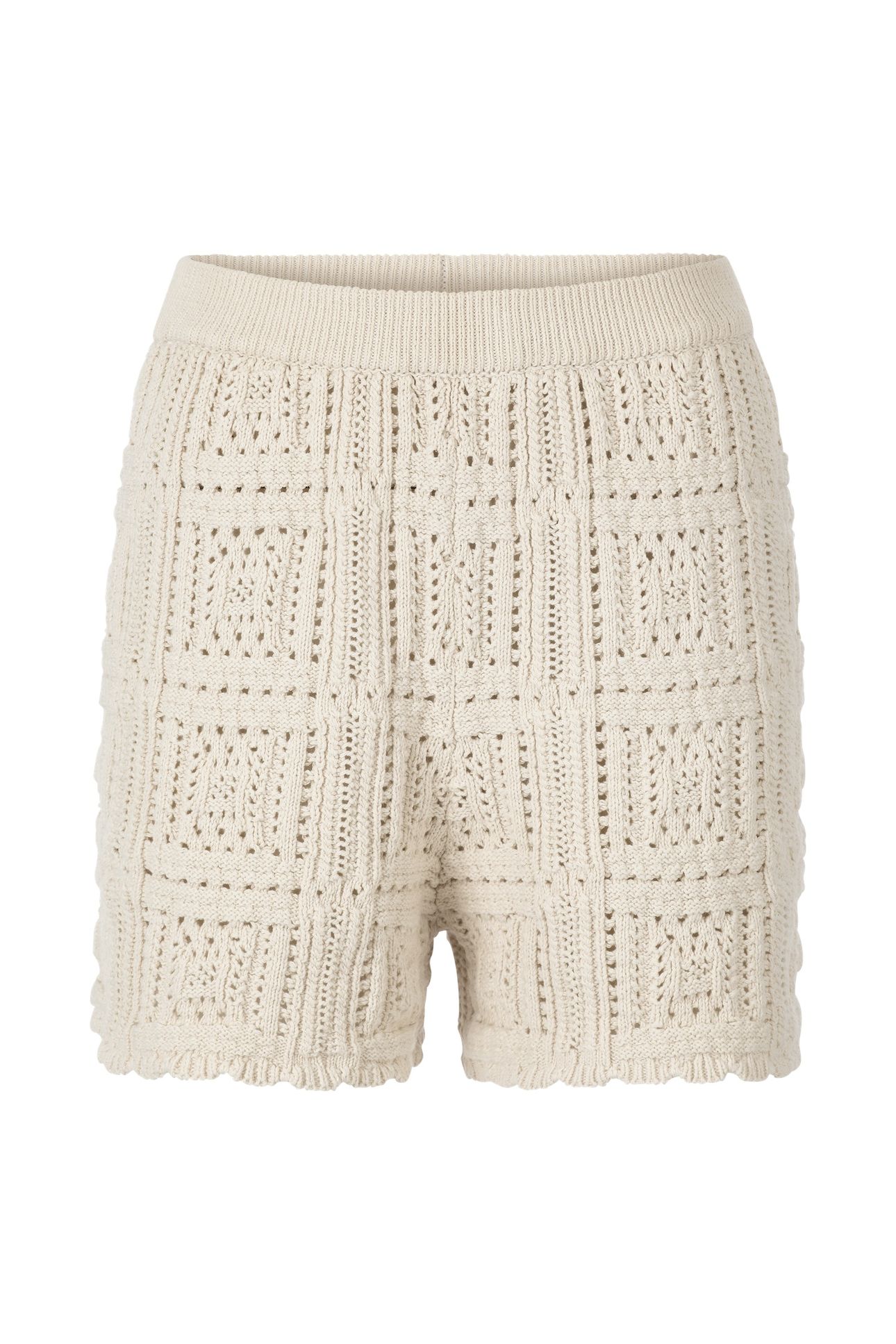 CROCHET SHORTS PEARL WHITE 4