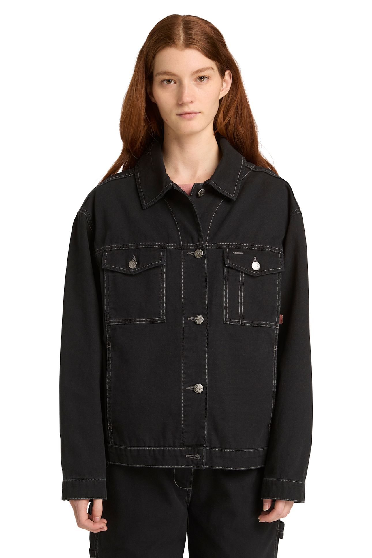 CANVAS TRUCKER JACKET BLACK 2