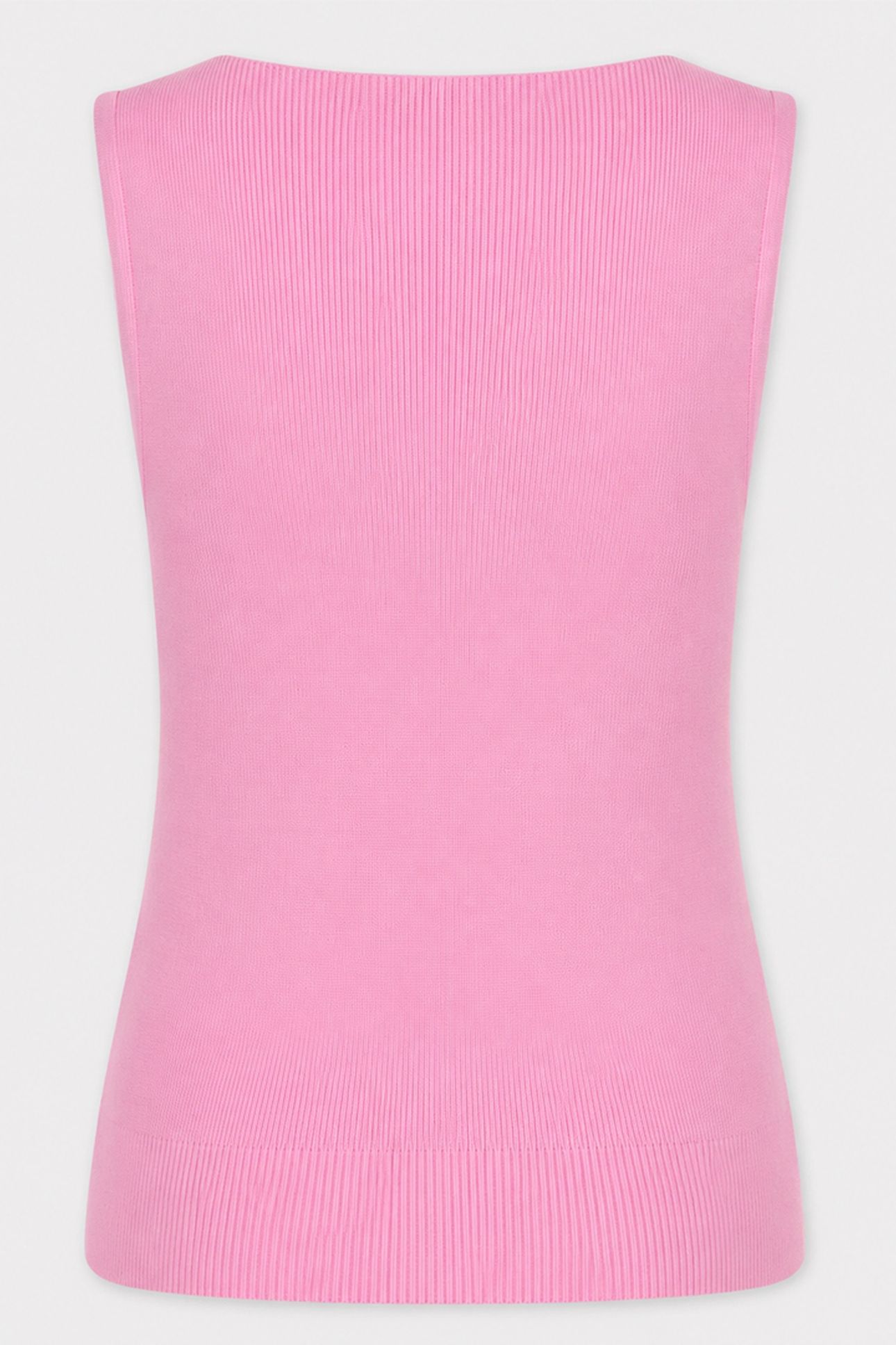 TOP RIB V-NECK PASTEL PINK 2