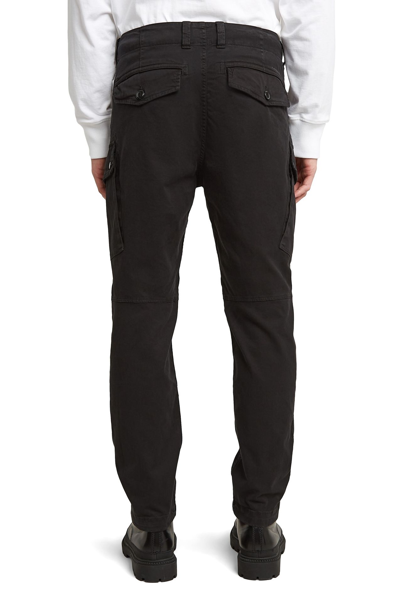 ROXIC STRAIGHT TAPERED CARGO PANT BLACK 4