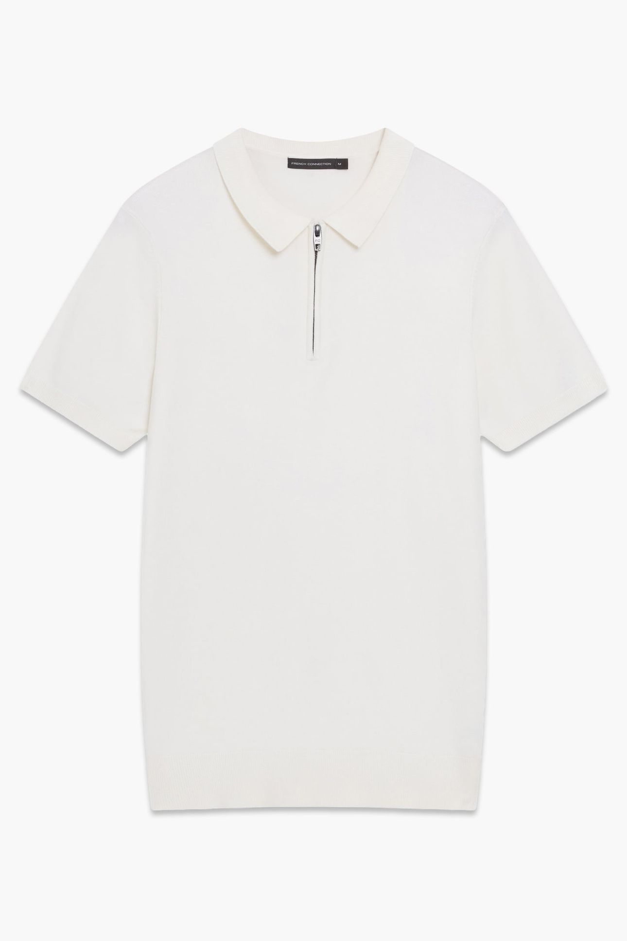 POLO ZIP S/S LUX ECRU 1