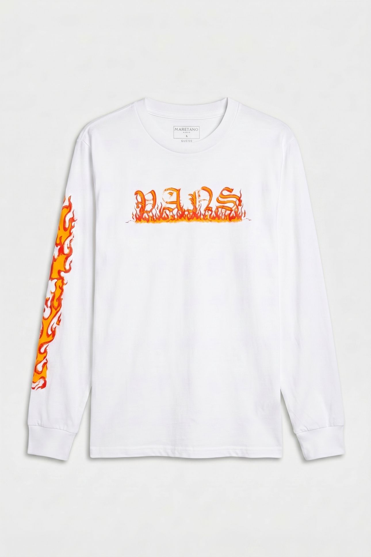 BOYS VANS INFERNO LS WHITE 2