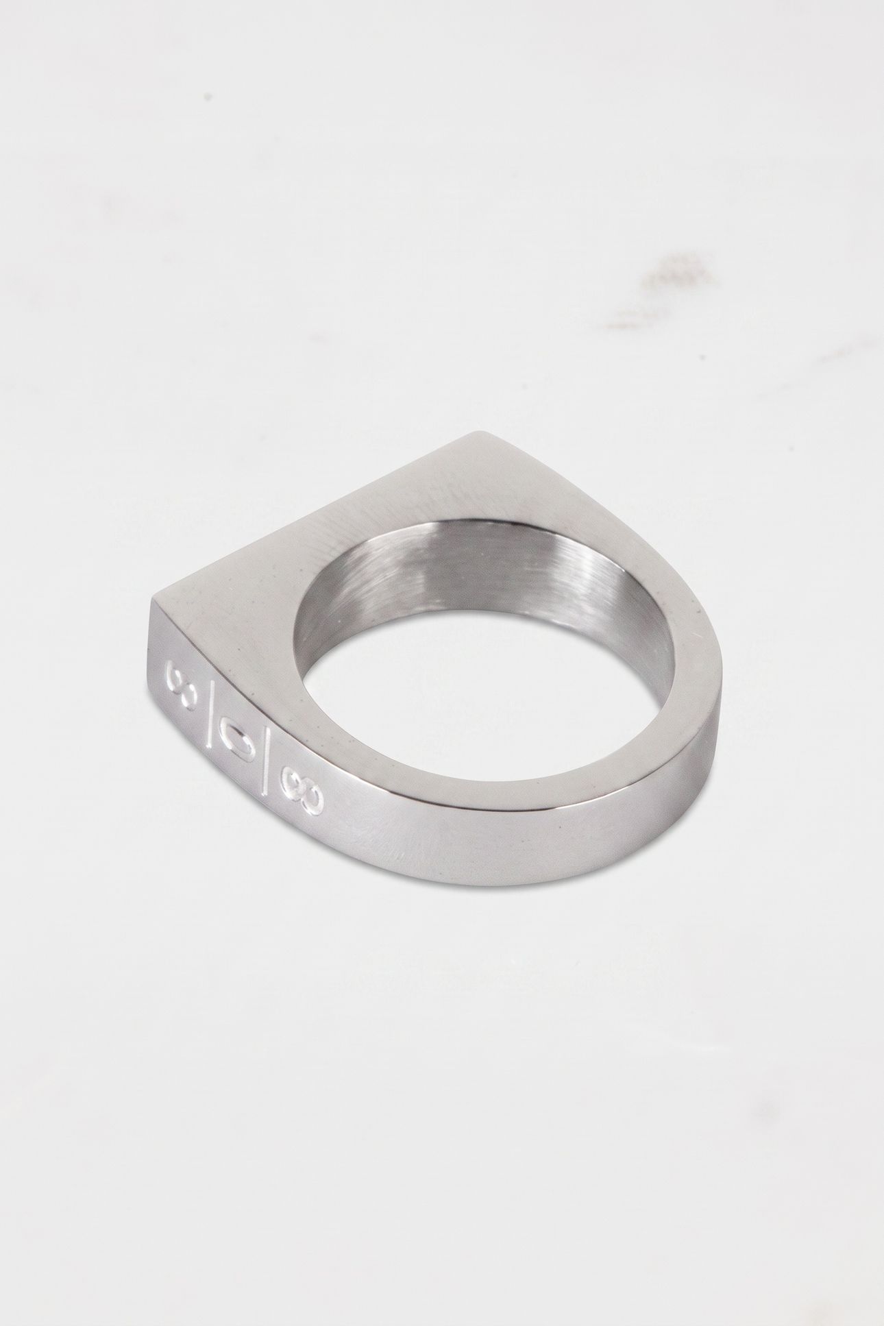 SQUARE RING SILVER / 54 4