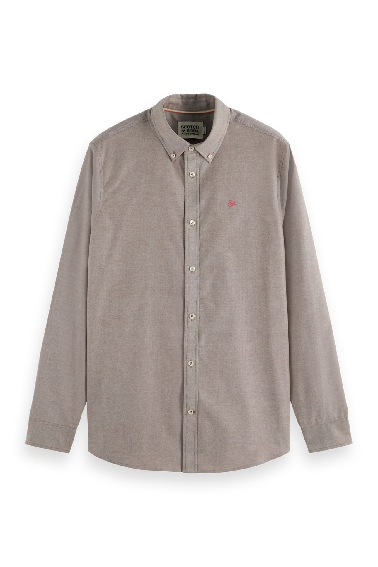 SOLID REGULAR-FIT OXFORD SHIRT SOFT SILT 1
