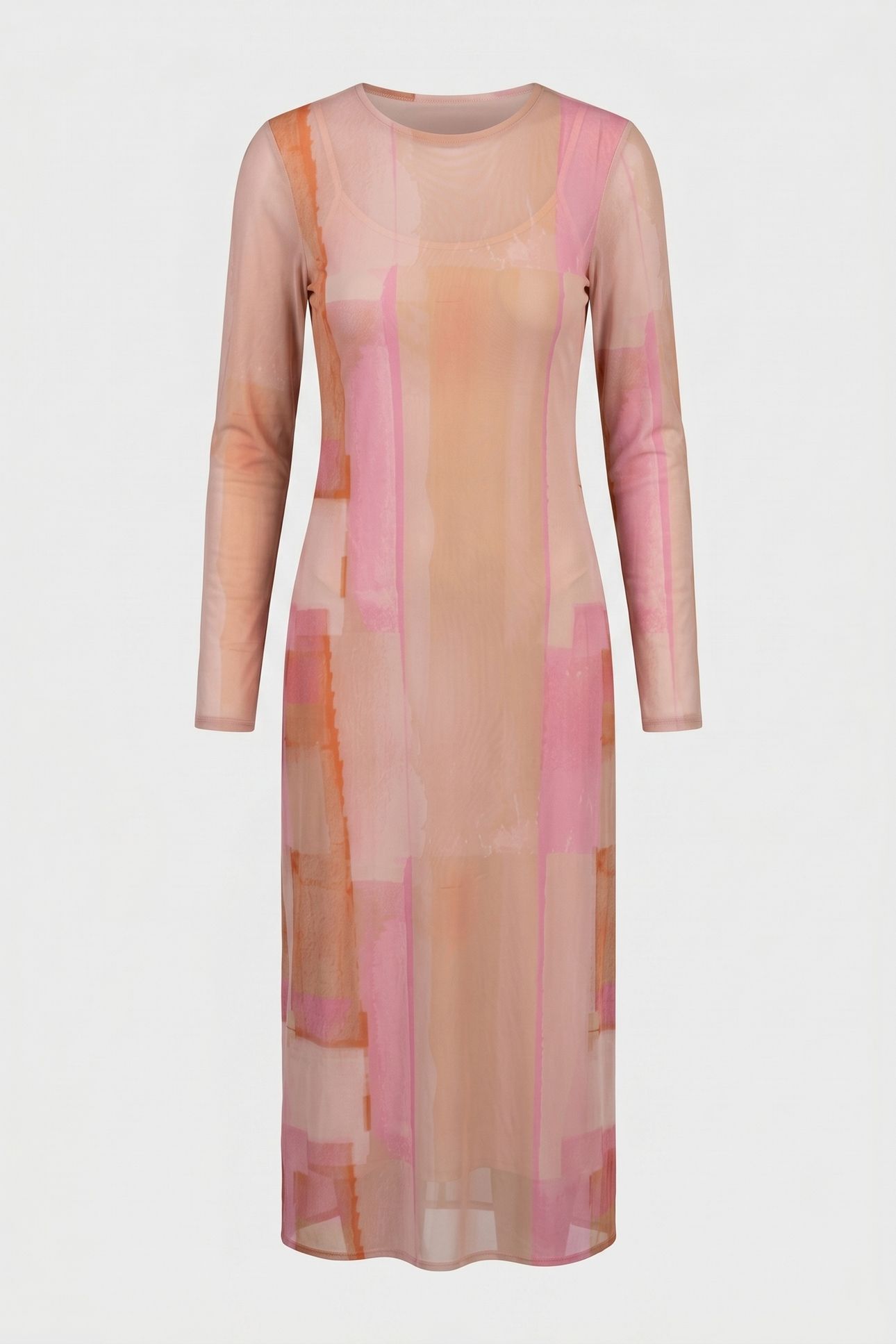 ZED MESH DRESS PINK 4