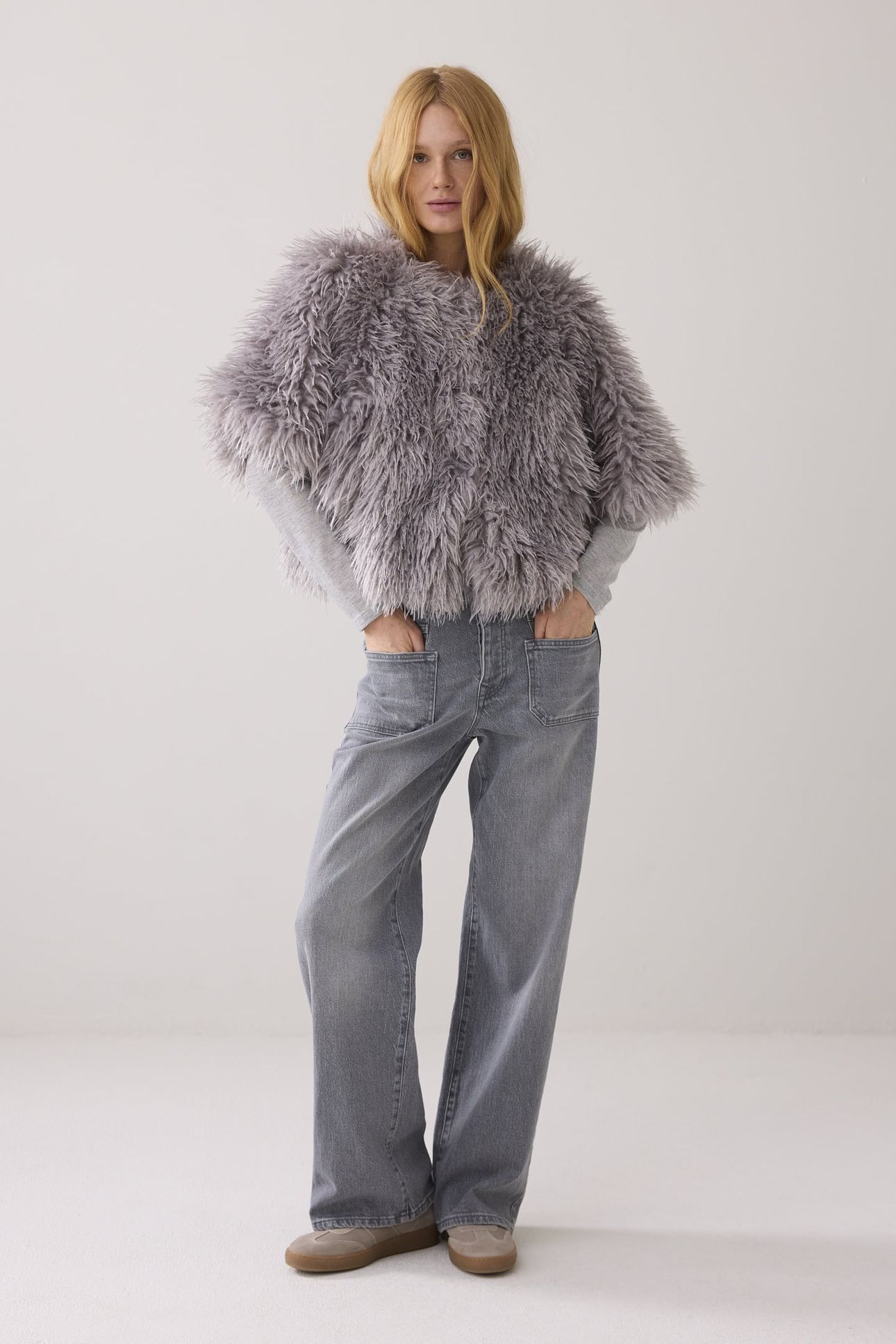 JACKET FAUX FURRY MIST 1