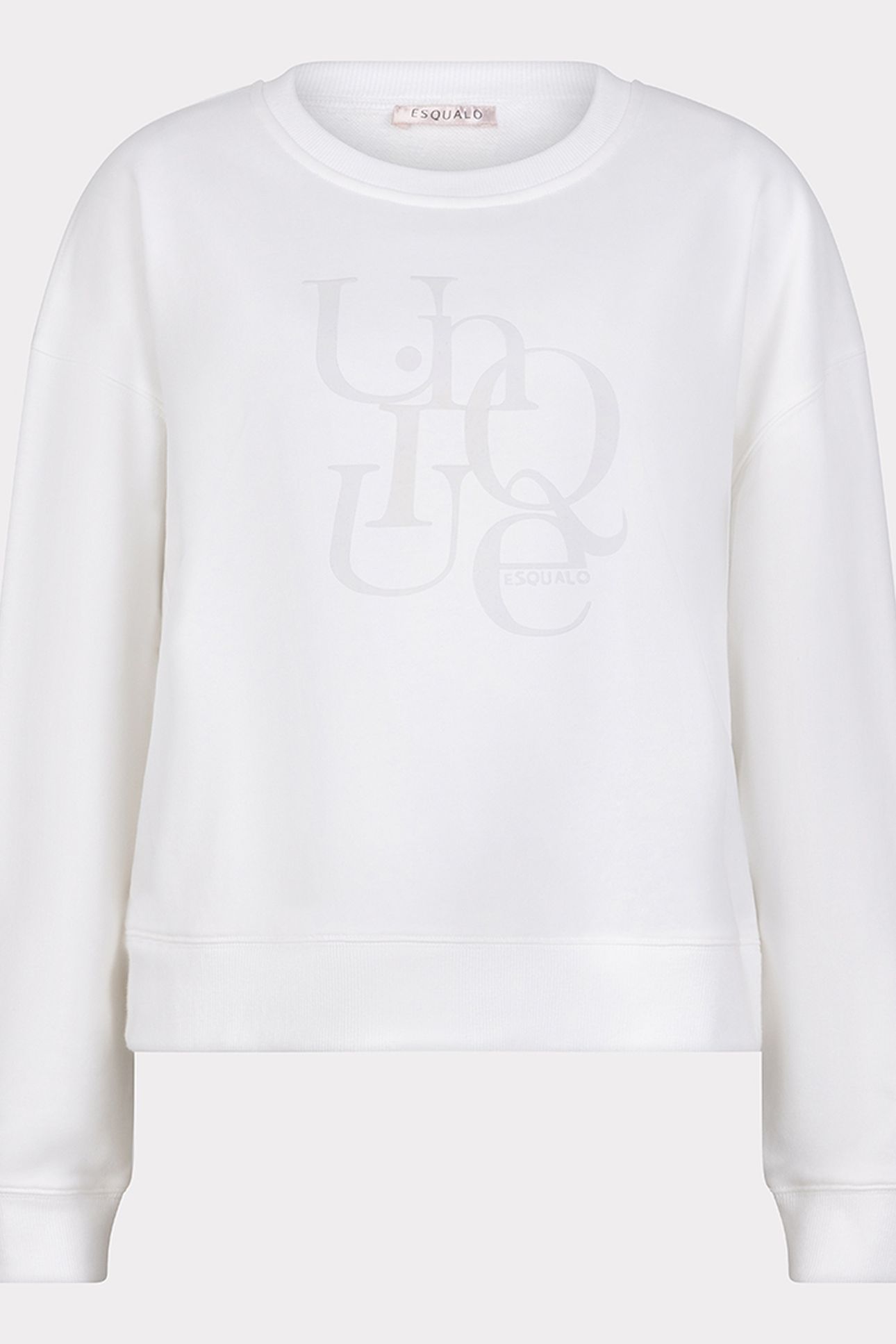 SWEATER FLOCK PRINT “UNIQUE OFF WHITE 4