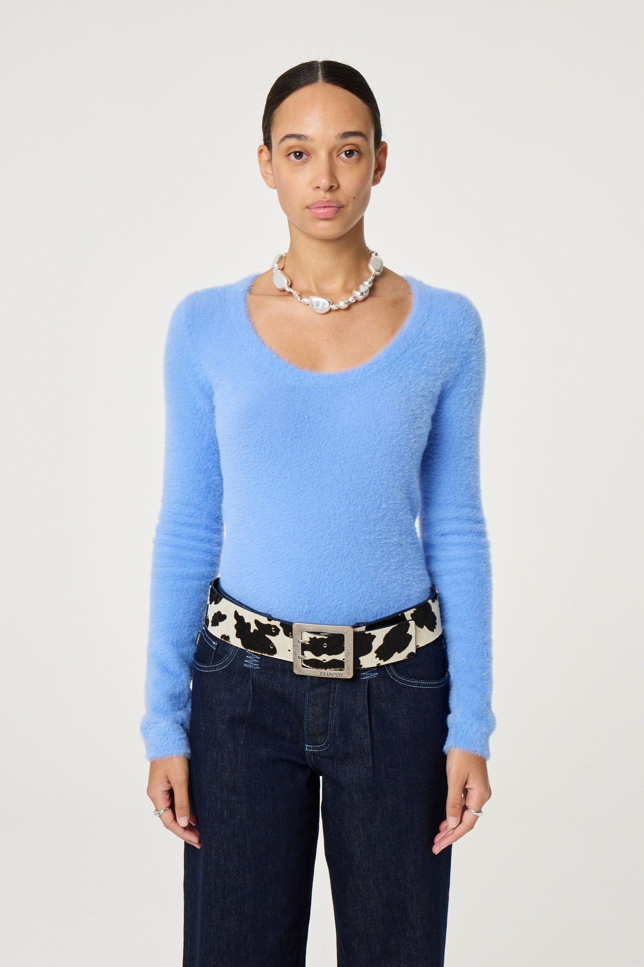 BOLD COW BELT COSY WHITE/BLACK 1