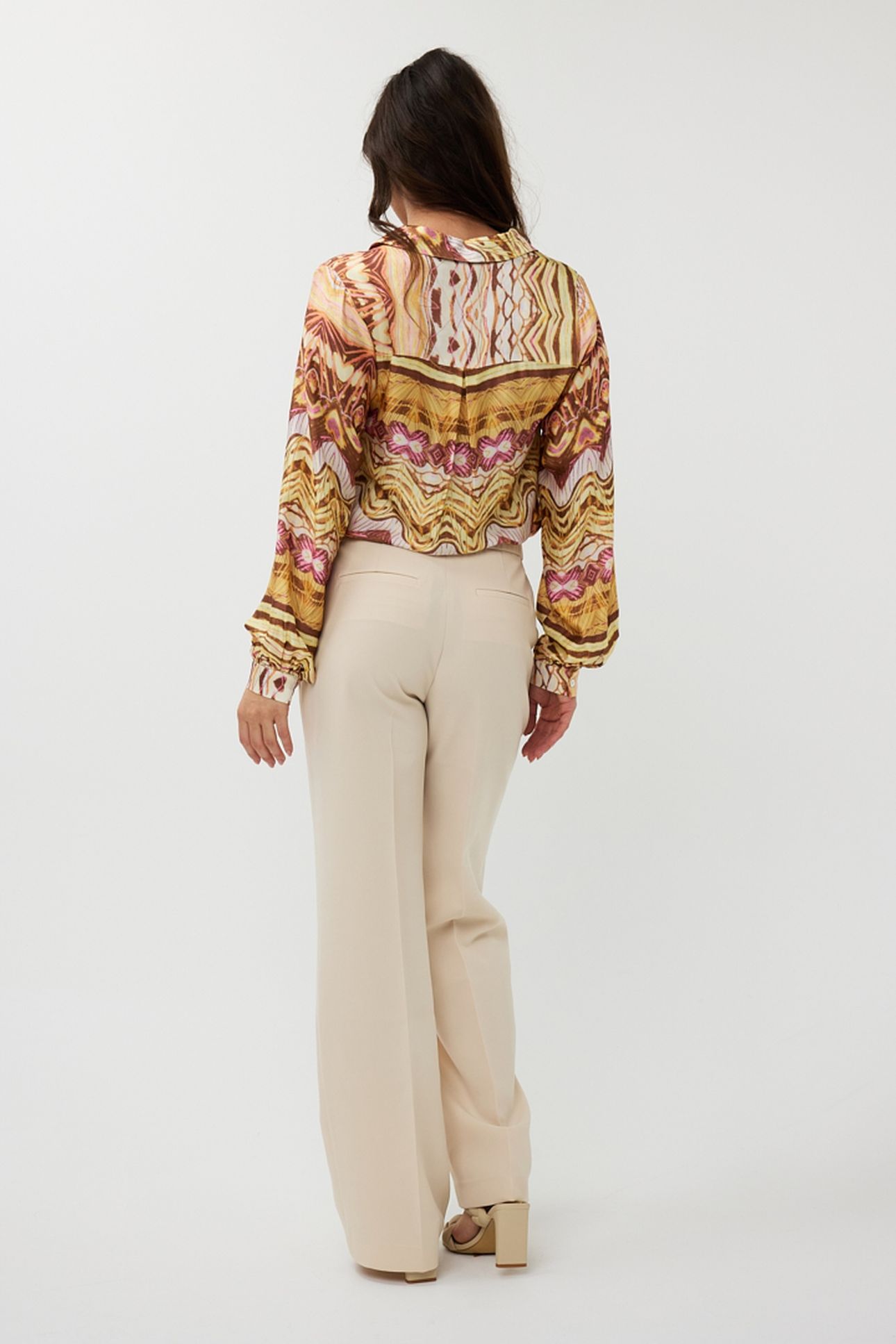 TROUSERS STRAIGHT BASIC SAND 4