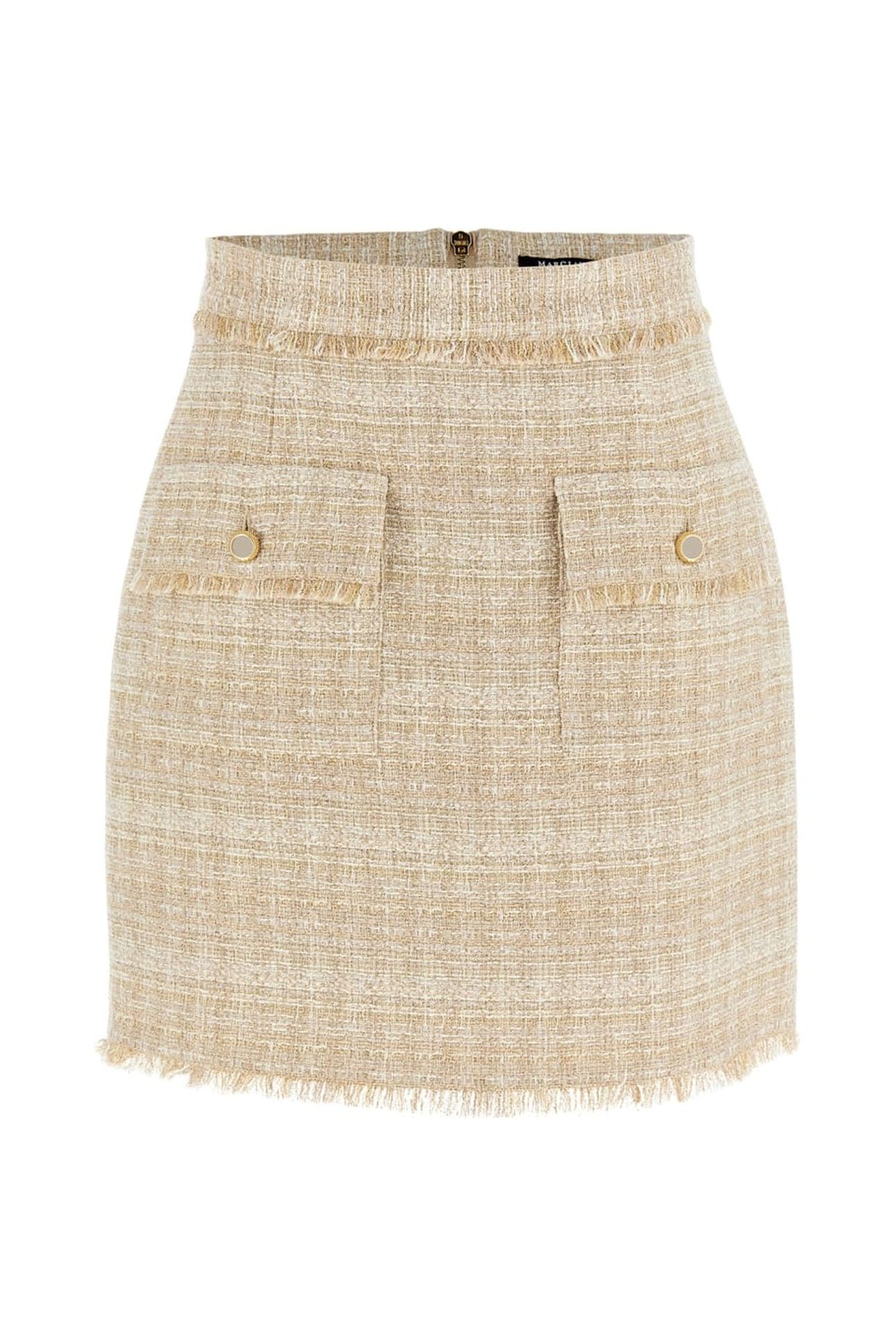CLAUDIA MINI SKIRT VELVET TAUPE LUX TWE 5