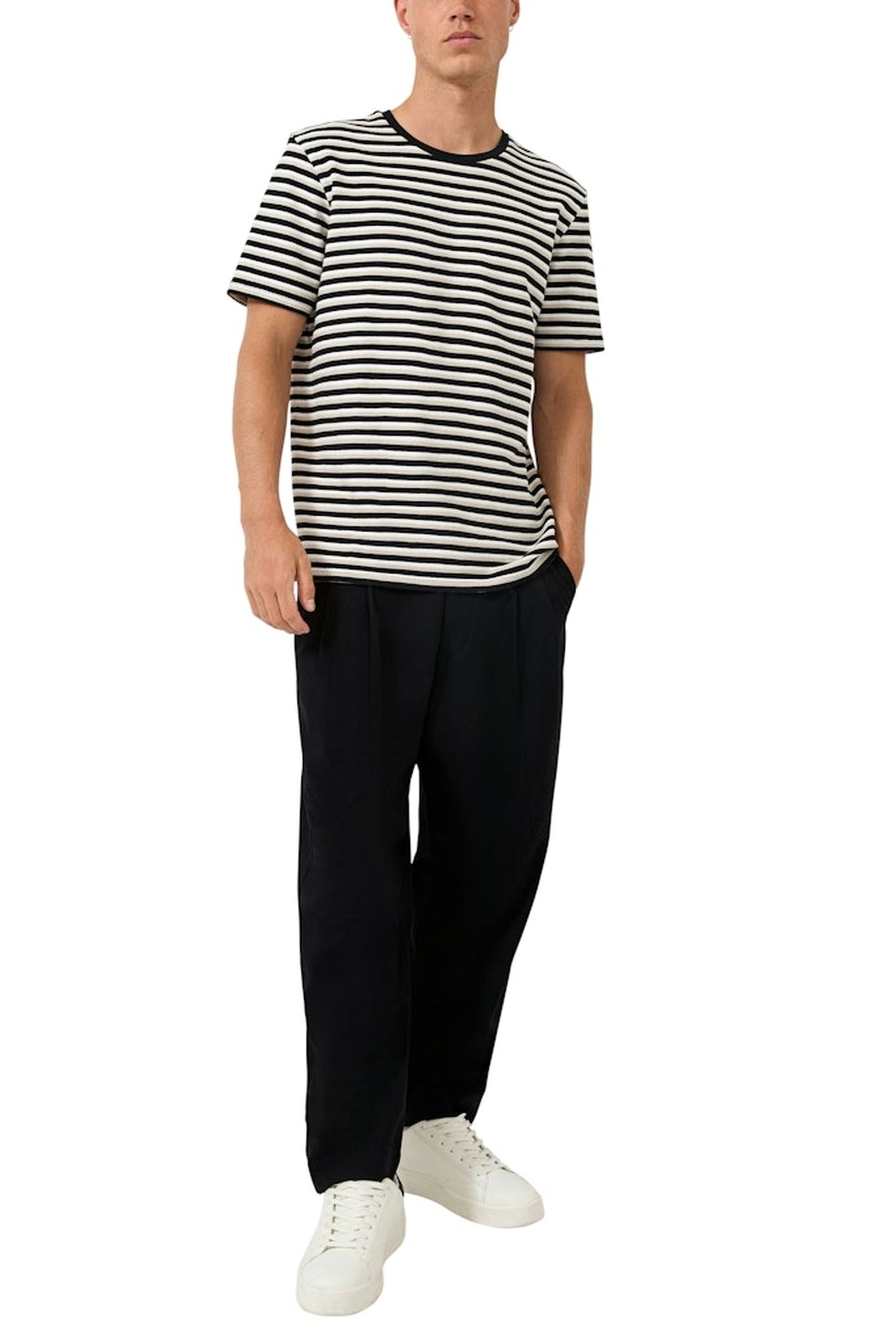 S.OLIVER-QS T-SHIRTS GREY/BLACK 4