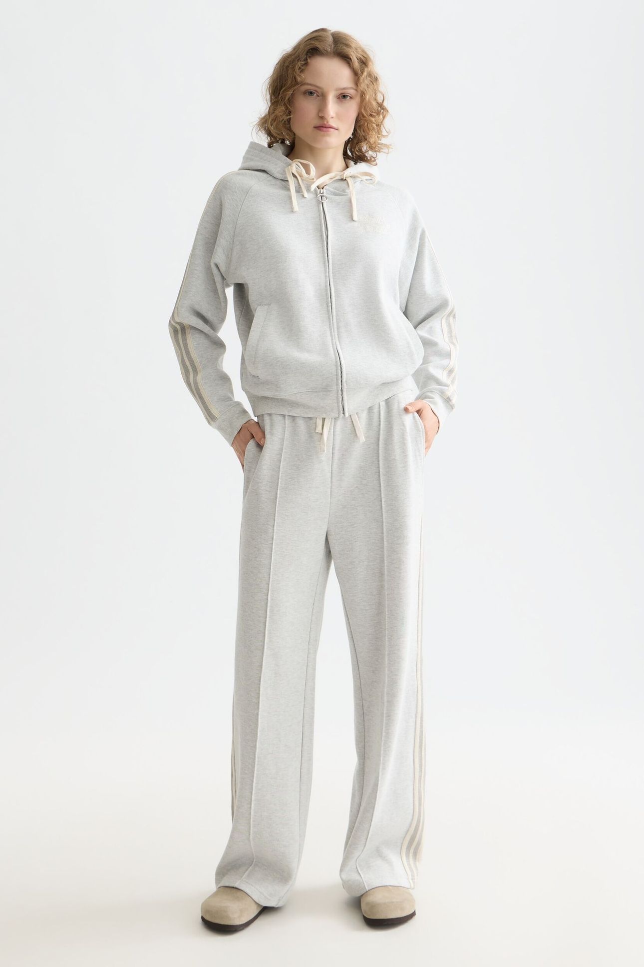 INTERLOCK SWEATPANTS LIGHT GREY MELANGE 3