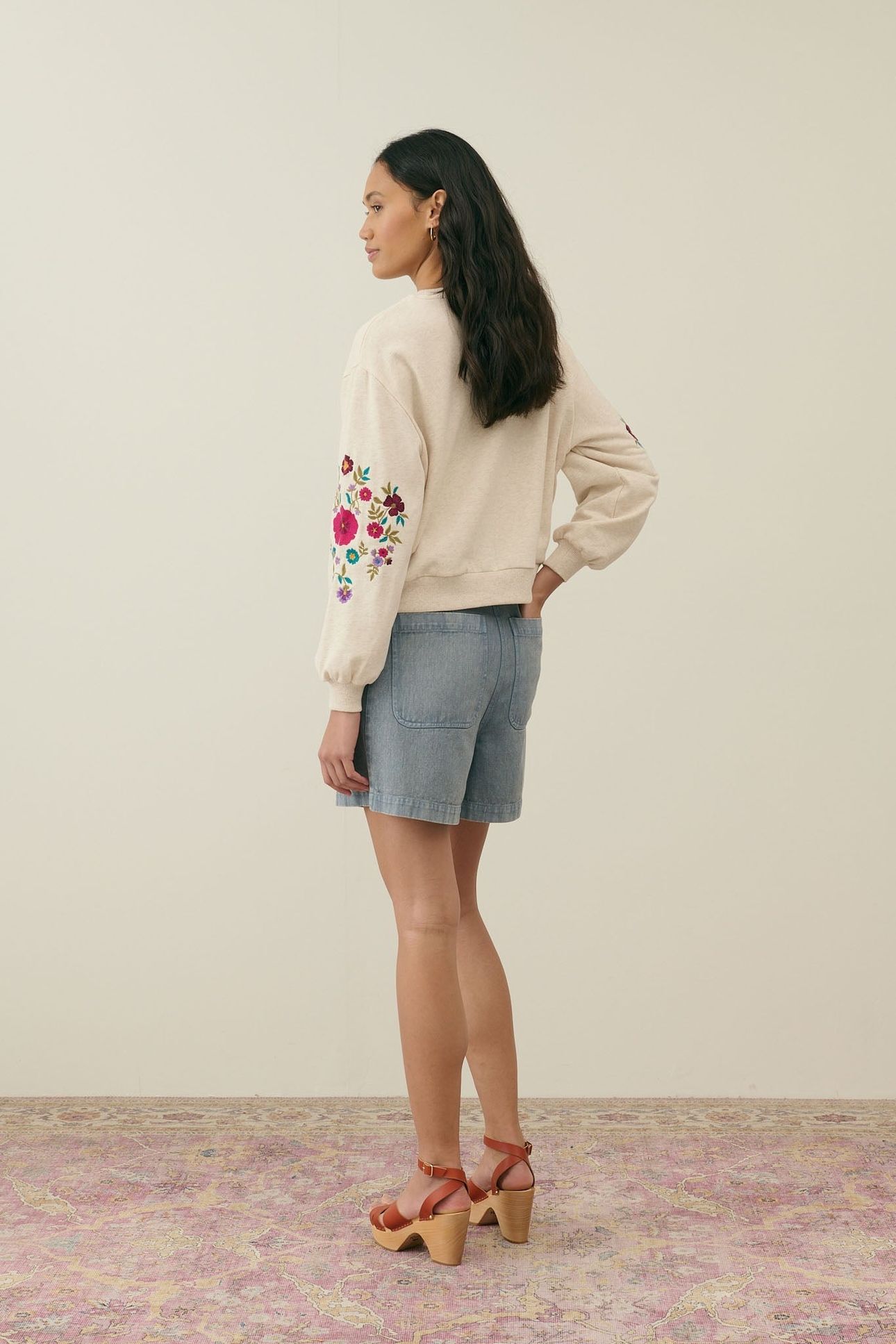 SWEATSHIRT JUDITH HEATHER CREAM 2