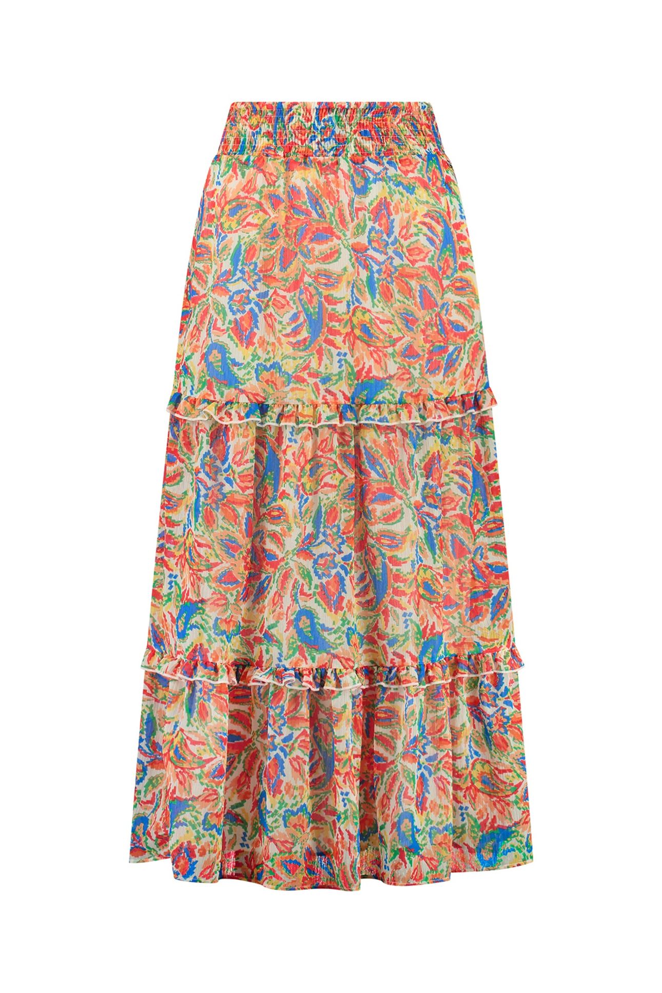 GRACE SKIRT SICILIAN FLOWER ORANGE SICILIAN FLOWER 5