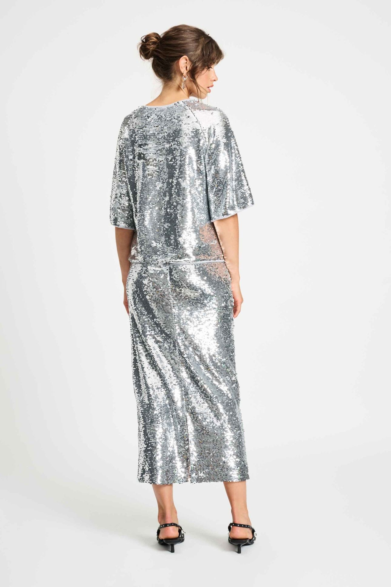 TOP - SEQUINS SILVER 5